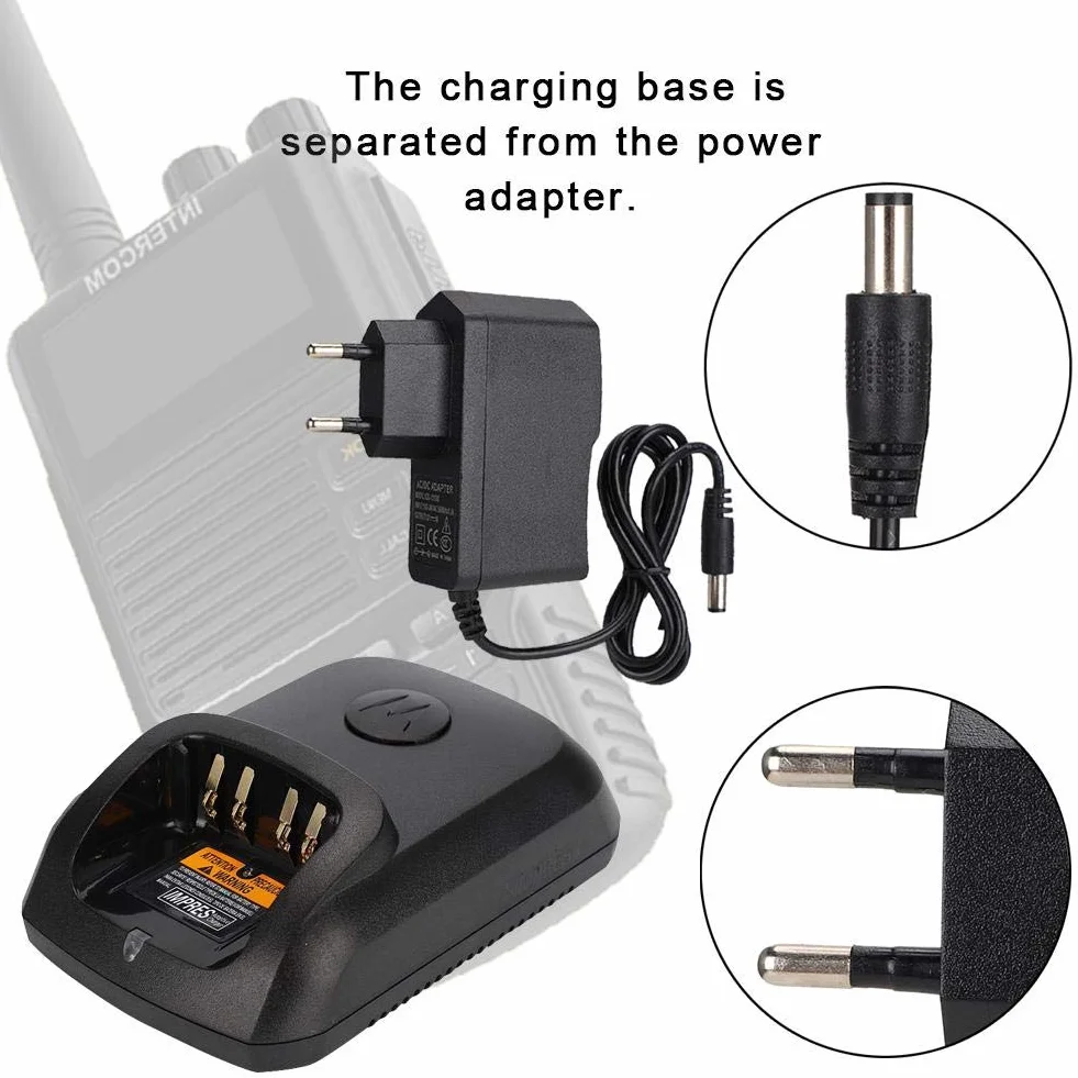Adattatore di Alimentazione Elprico 100-240 V per XIR P8268 DP4400 DP4800 DP4801 DEP550
