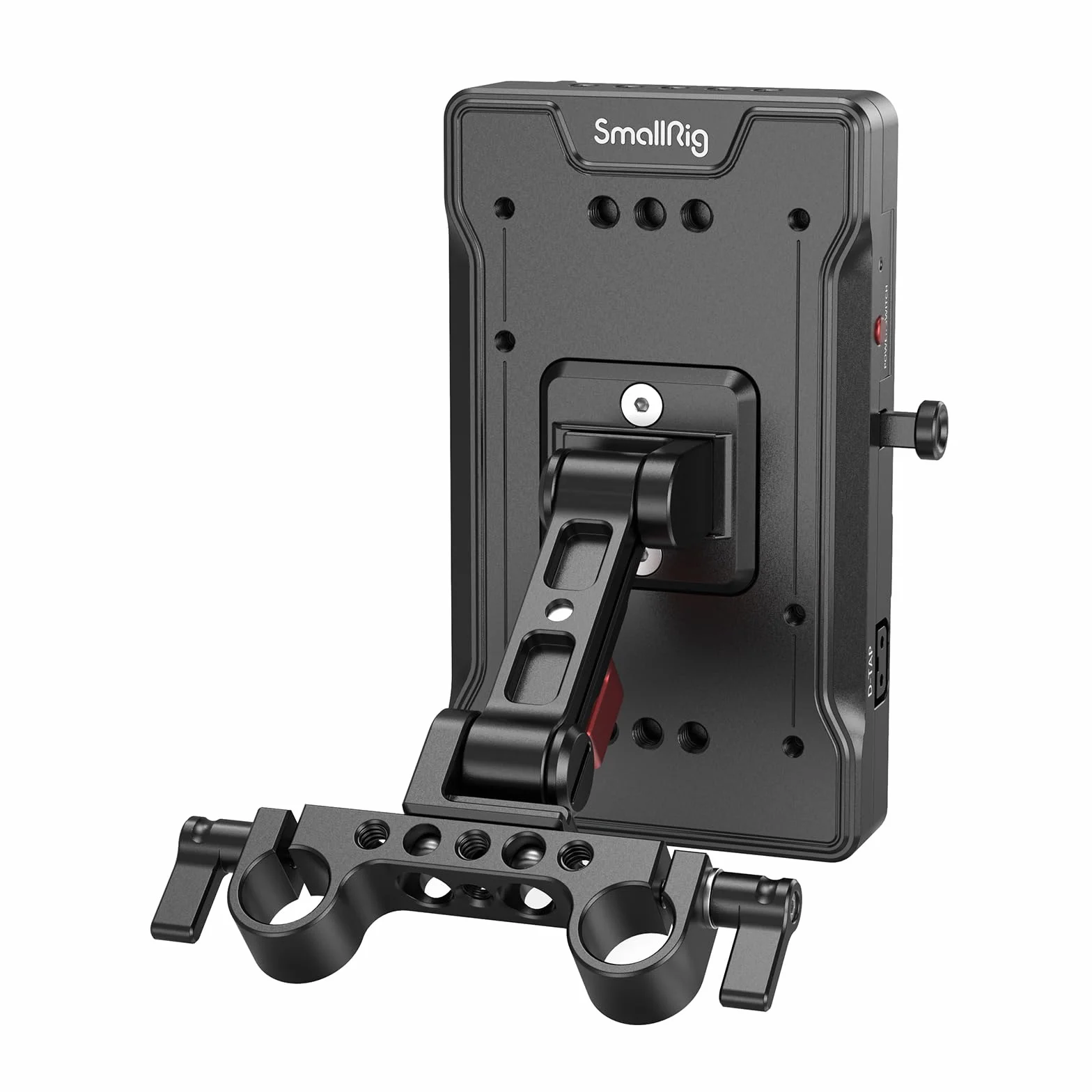 SMALLRIG Piastra Adattatore Batteria con Attacco a V con Braccio Regolabile, Piastra con Attacco a V con PD USB-C da 65 W e Uscita/Ingresso D-Tap da 14,8 V - 3204B