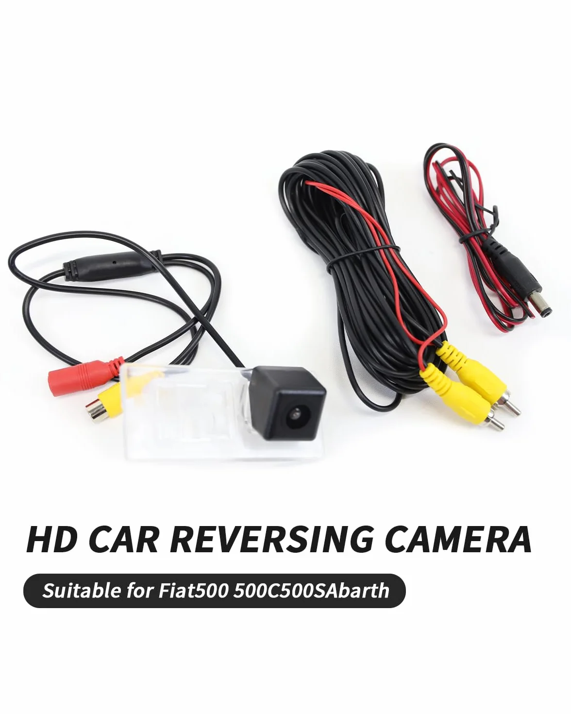 Telecamera per auto ad alta risoluzione, telecamera di retromarcia con luce targa a colori per Fiat 500L