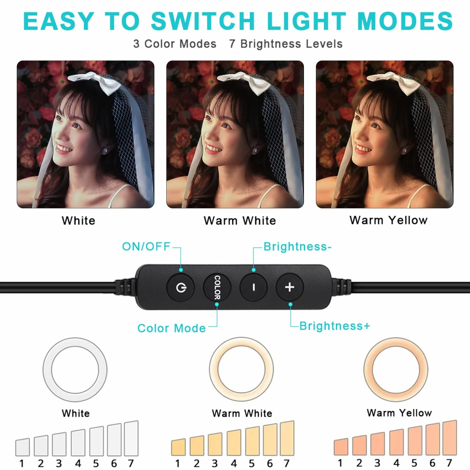 Godox LR120 12 "Anello luminoso a LED con supporto per smartphone