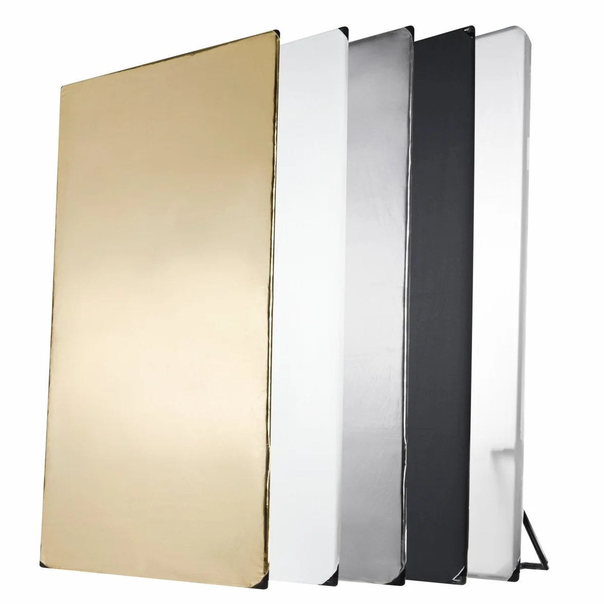 Walimex pro Pannello riflettente 5 in 1 (1 x 2 m) nero/argento/bianco/oro/luce trasmessa (incl. borsa per il trasporto)