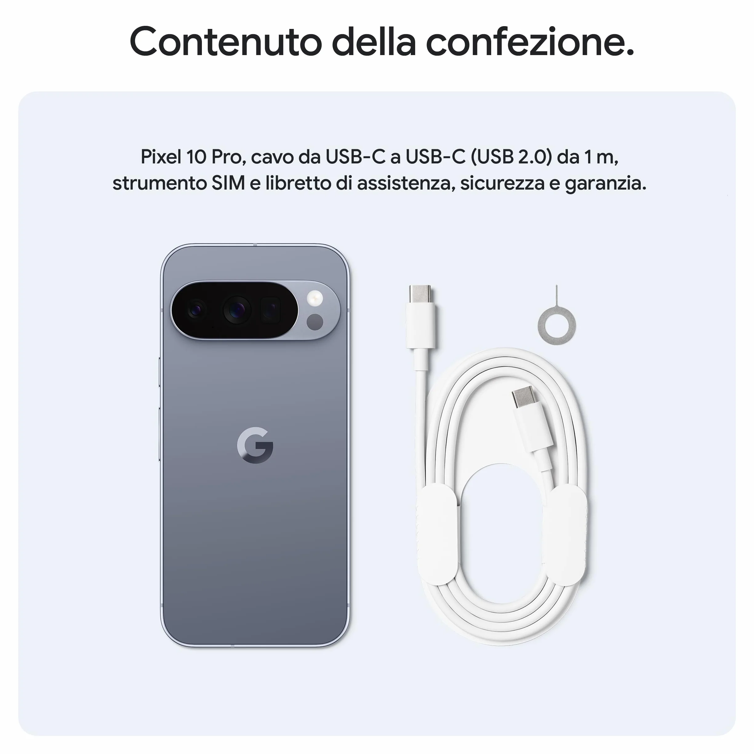 Google Pixel 10 Pro - Smartphone Android sbloccato con Gemini, sistema a tripla fotocamera posteriore, autonomia di oltre 24 ore e display Super Actua da 6,3" - Grigio argento, 128GB