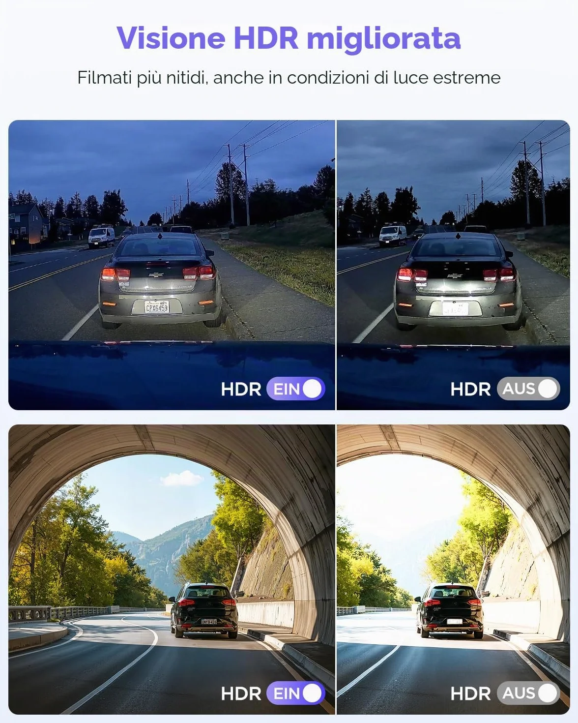 VIOFO A119M Pro 4K HDR Mini Dashcam per Auto con CPL, Wi-Fi 6 e GPS Fotocamera per Auto Anteriore con STARVIS 2, Comando Vocale e Riproduzione Vocale, Visione Notturna 2.0, Modalità di Parcheggio con