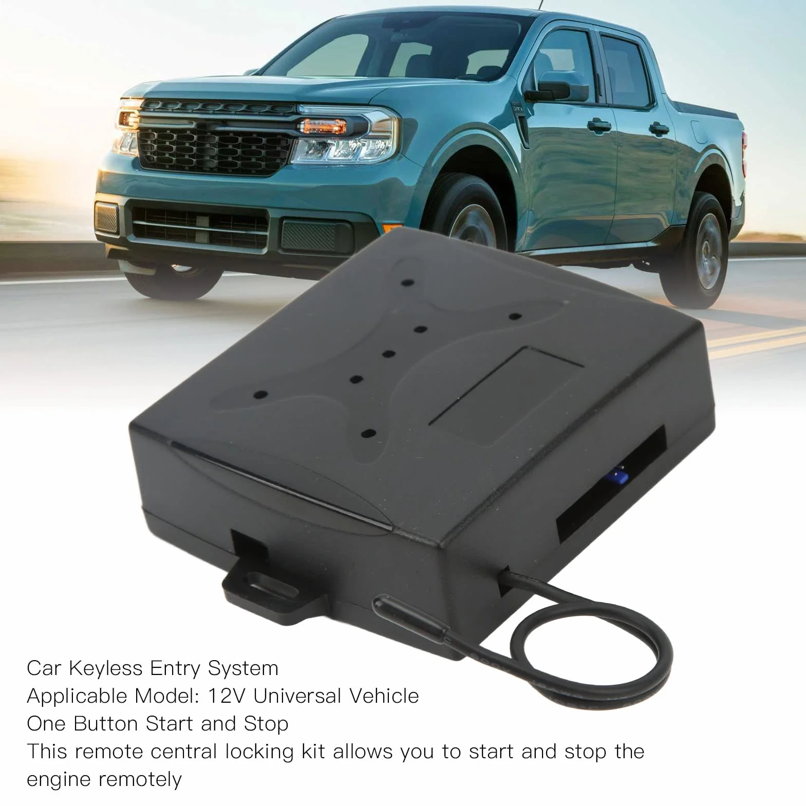Kit per Auto con Ingresso Senza Chiave Sistema di Accesso Senza Chiave per Auto Antifurto 12V Sistema di Blocco Remoto con Avvio con Un Pulsante Universale per Automobili