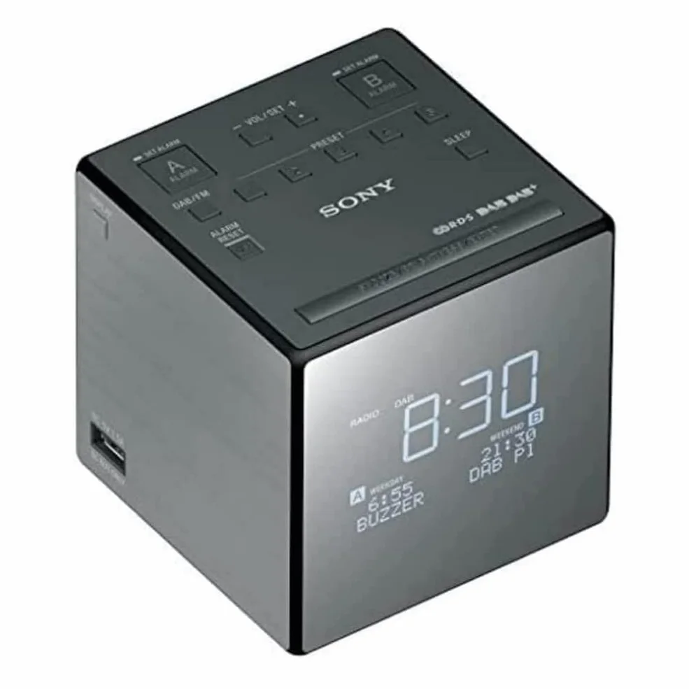 Sony Radiosveglia FM DAB DAB+ XDR-C1DBP Nero Argento