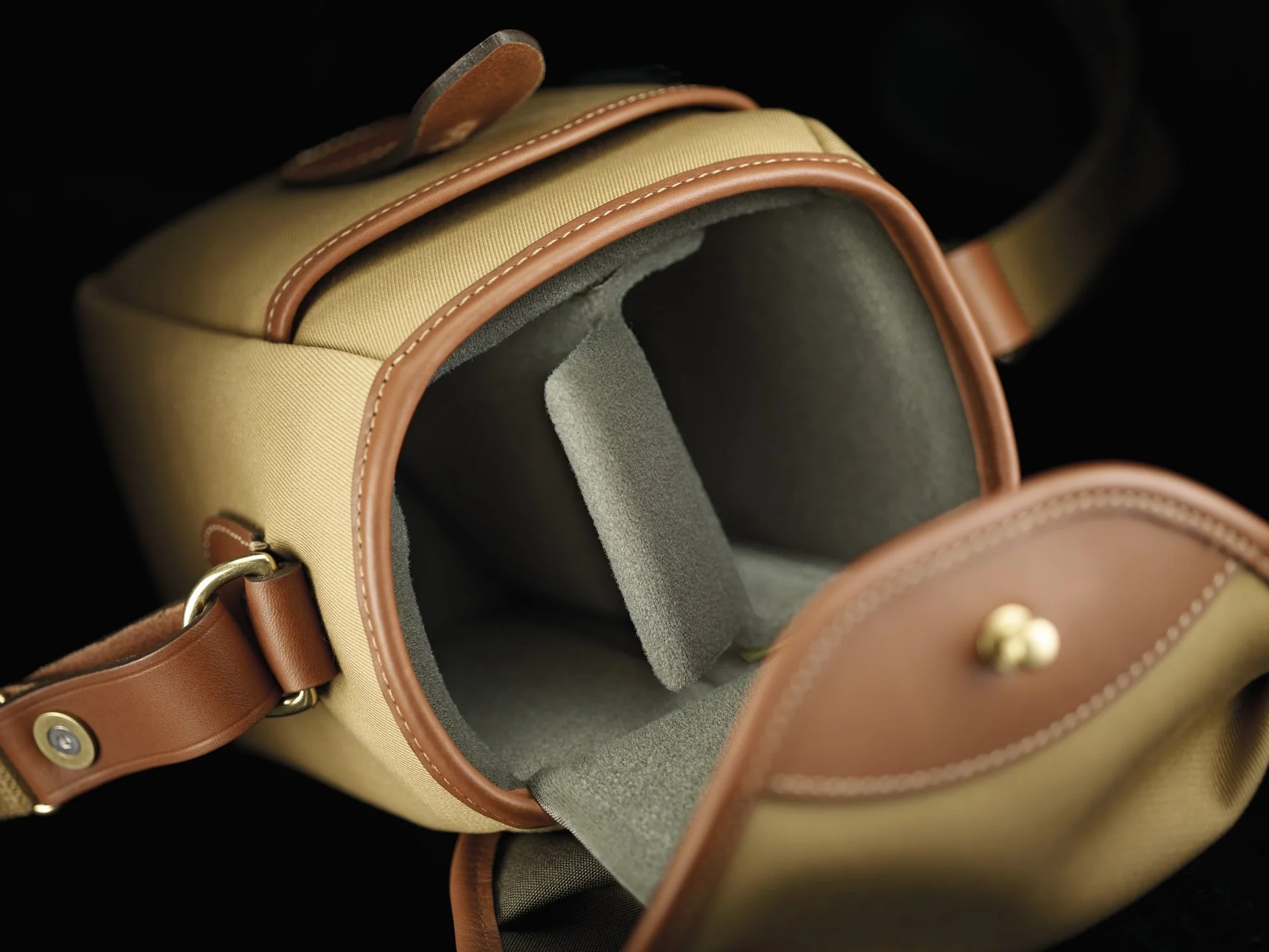 Billingham 72 Borsa Protettiva per Fotocamera, Khaki/Cuoio