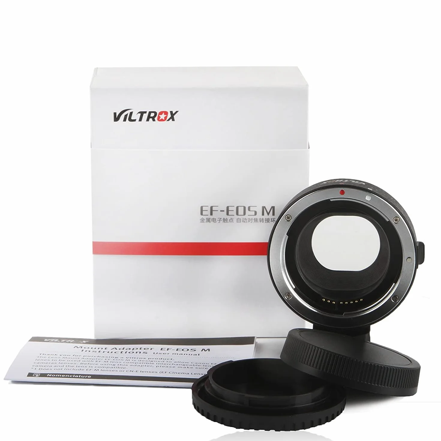 VILTROX EF-EOS M adattatore Lente Montare Obiettivo Convertitore per Canon EF/EF-S a EF-M mount EOS M2 M3 M10 M5 M6 M50 M100