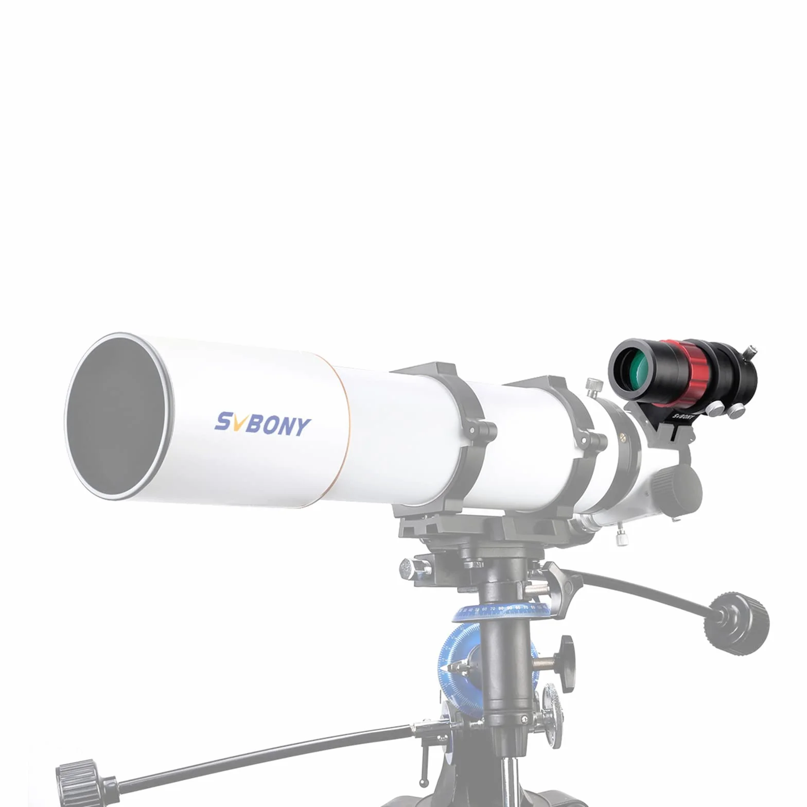 Svbony SV165 Telescopio Guida 30mm Mini Guide Scope con Focheggiatore Elicoidale F4 120 mm Multistrato Rivestimento Finder Scope Compatibile con Auto Guida Camera