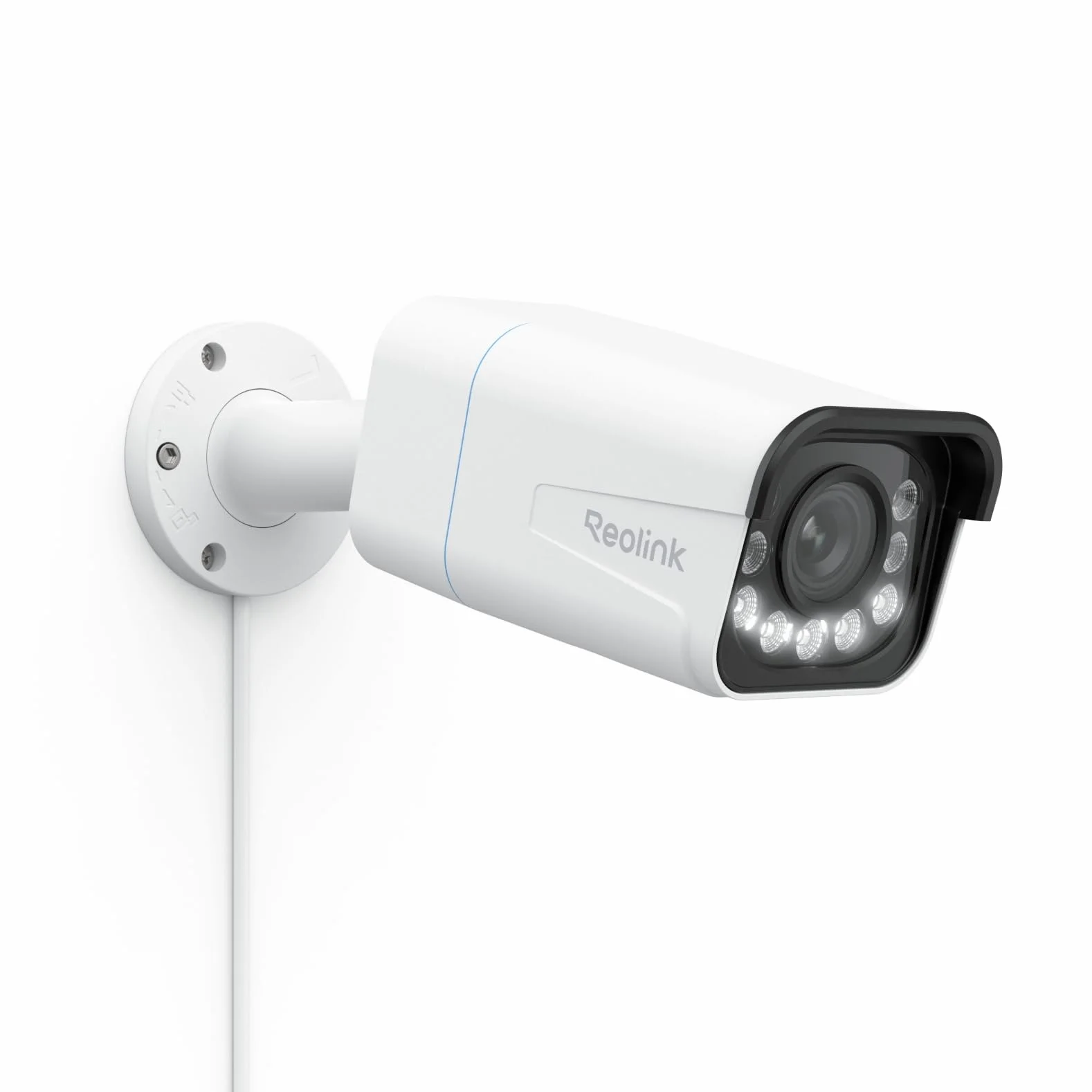 Reolink PoE 4K Telecamera Esterno, 5X Zoom Ottico, Rilevamento di Uomo/Veicolo/Animale, Faretti per Visione Notturna a Colori, Audio Bidirezionale, Time-Lapse, Slot per Scheda microSD, RLC-811A