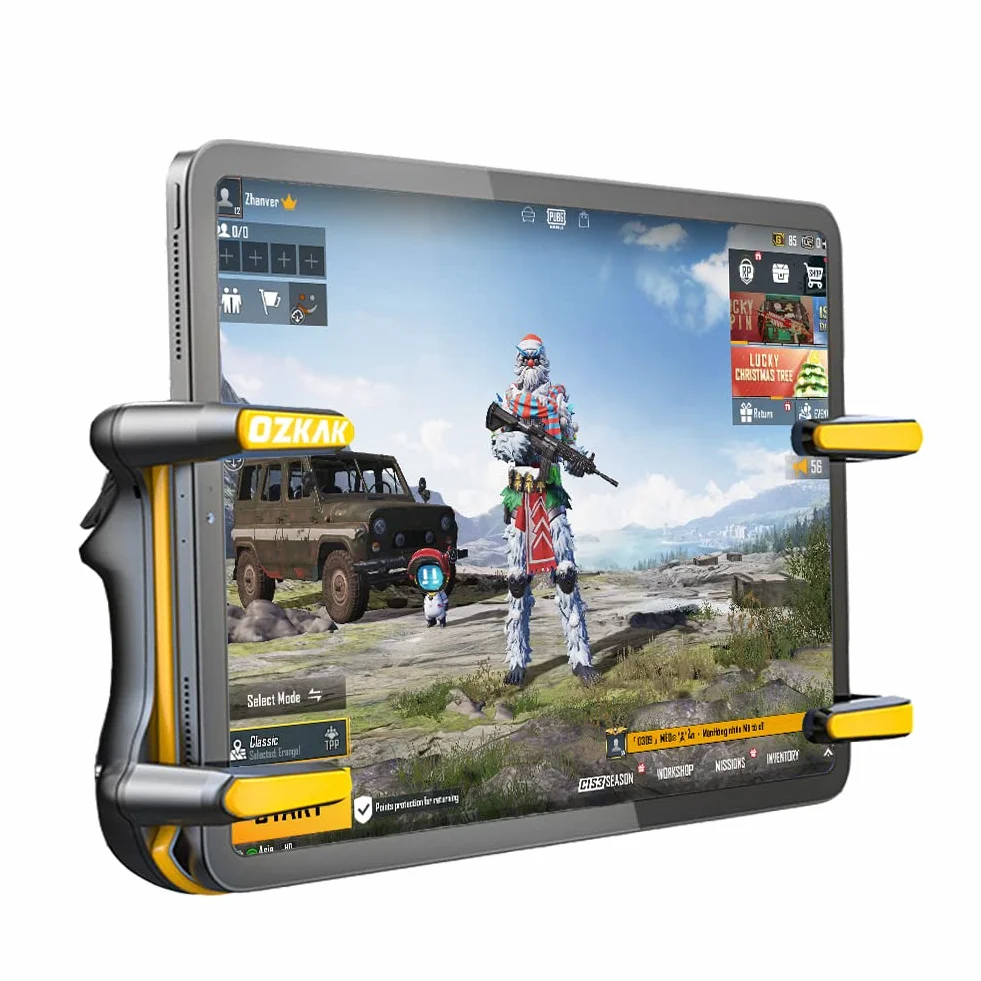 Rapid Fire Tablet Trigger per iPad e Android Controller Joystick Gamepad Giochi 6 Dita Tiro Veloce 5 Livelli Compatibile con PUBG cod