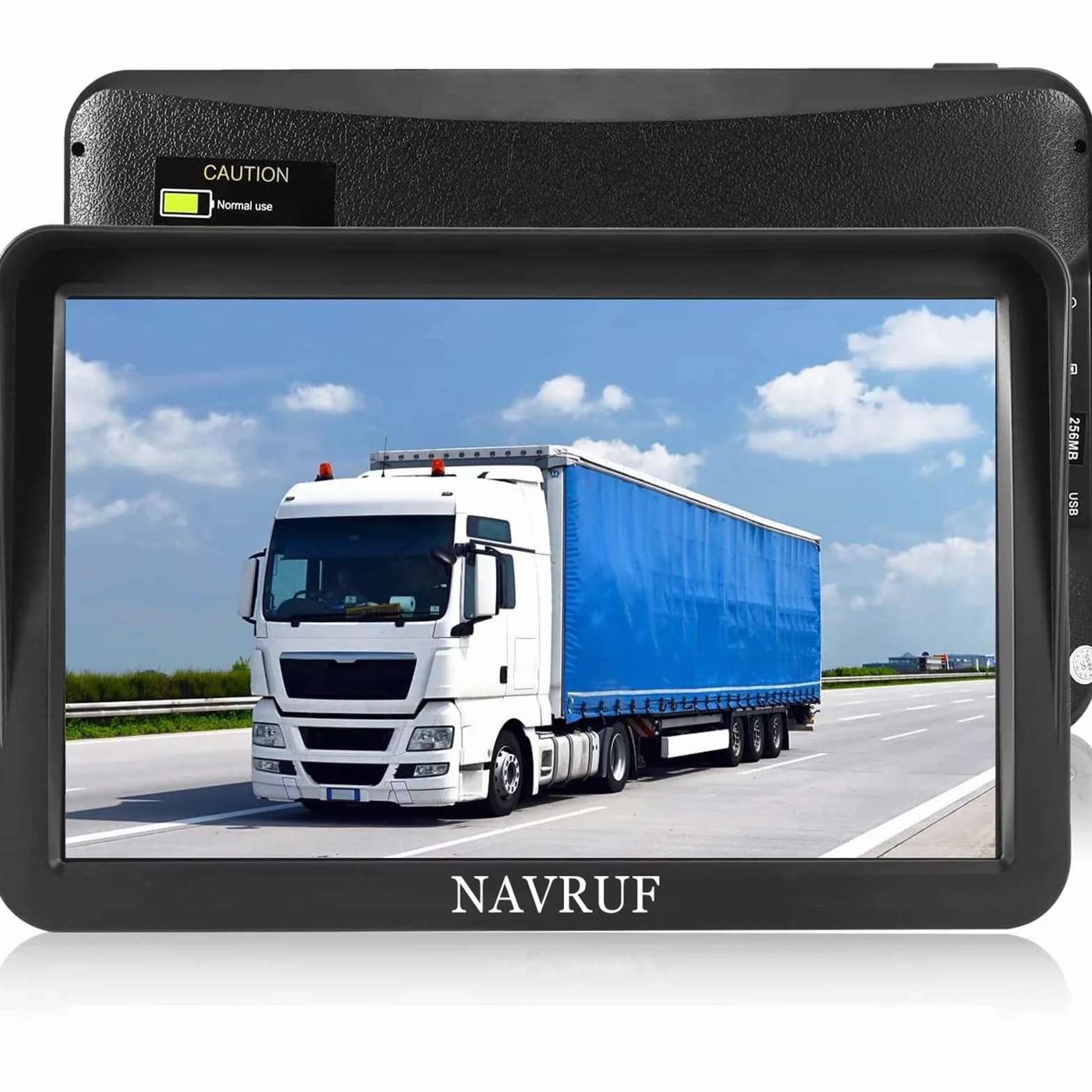 Navigatore Camion Camper 9 Pollici 2024 GPS Navigatore Satellitare Auto Autobus Taxi, Avviso Traffico Vocale, Limite di Velocità, Aggiornamenti gratuiti delle mappe a vita (9 inch)