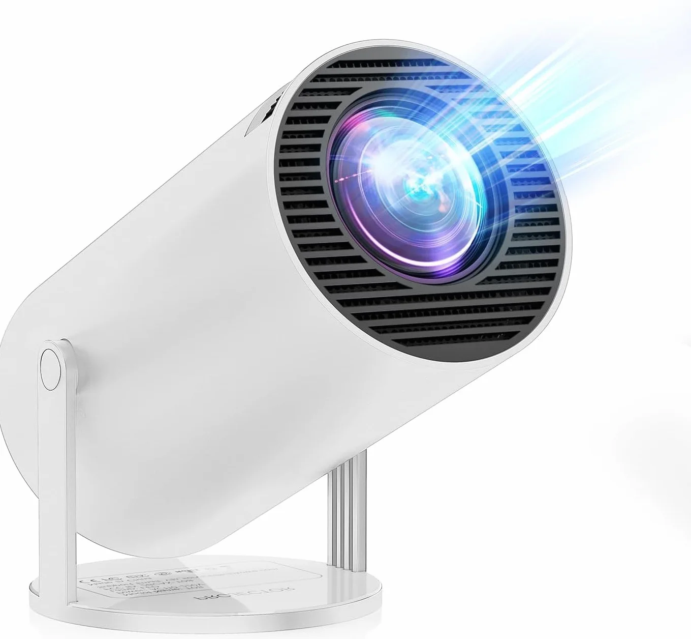 Proiettore Portatile 20000 Lumen 4K WiFi 6 Bluetooth 5.2 Auto Keystone 180° Rotazione Android 11.0 1080P