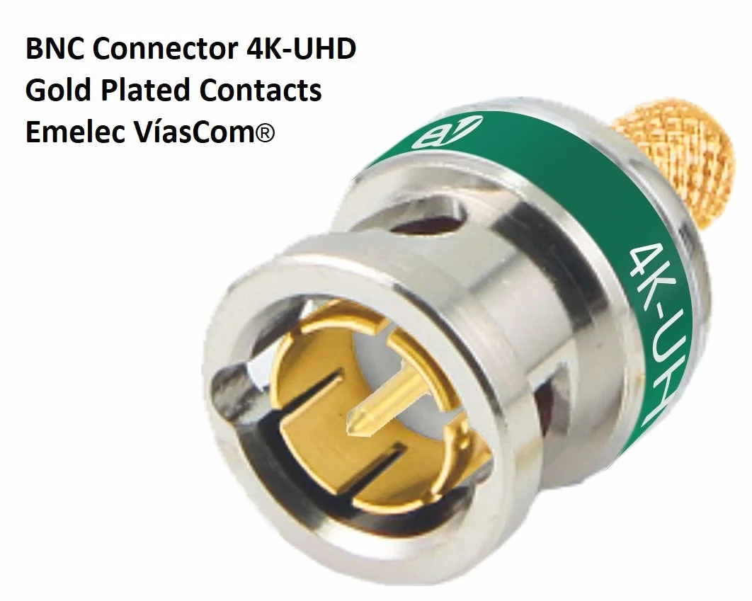 R-SDI-3006N/050-50m Cavo Video 4K-UHD 12G-SDI (0.8/3.75/6.0) Montato su Portacavi con BNC 4K-UHD - Driver Unifilare - Colore Nero - PVC flessibile
