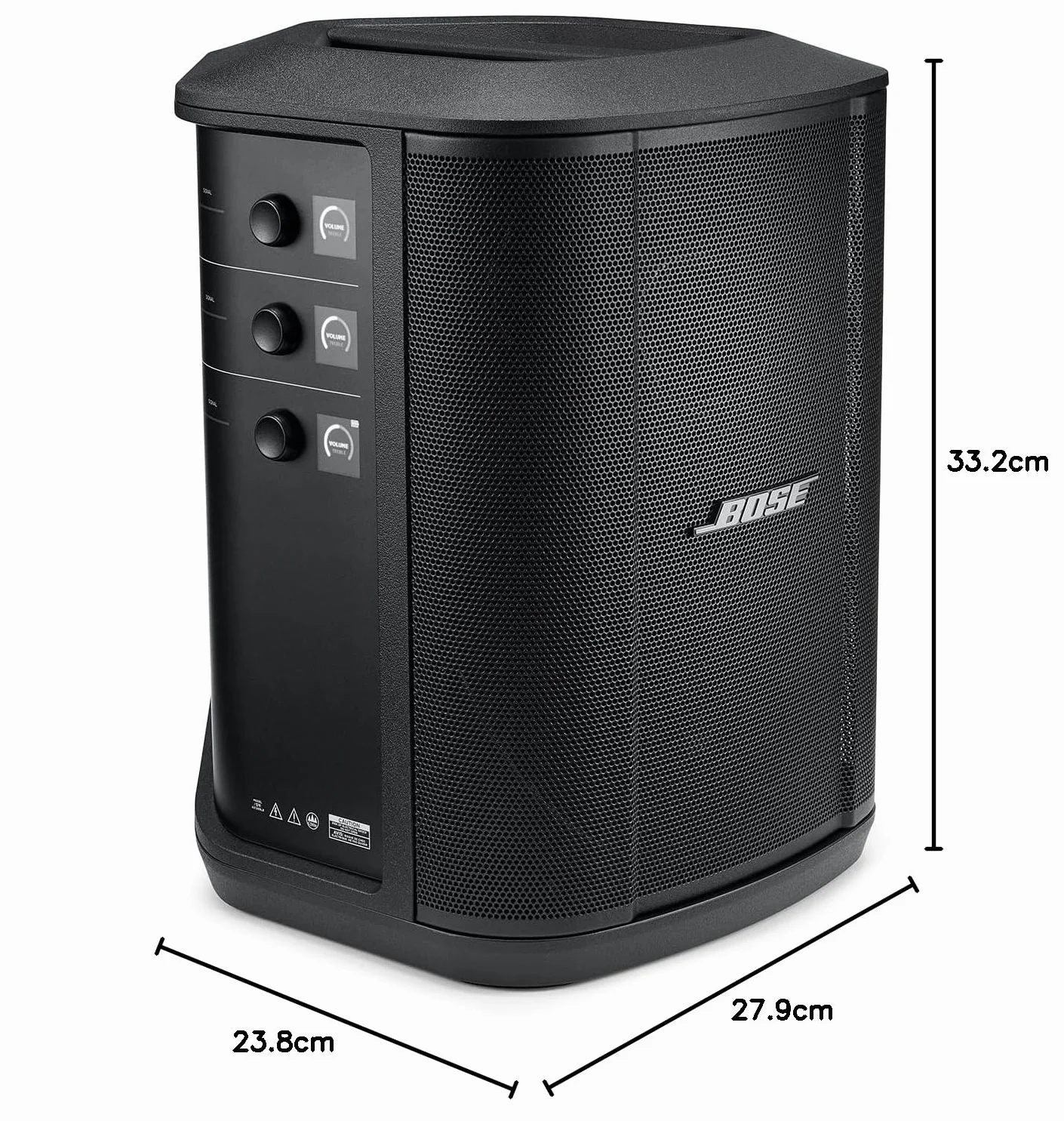 Bose S1 Pro+ Wireless PA System amplificato all-in-one, Nero