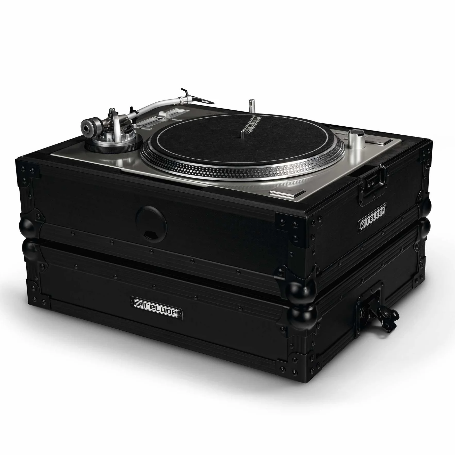 Reloop Premium Turntable Case - angoli di protezione rotondeggianti, costruzione particolarmente robusta, comoda maniglia per il trasporto, nero