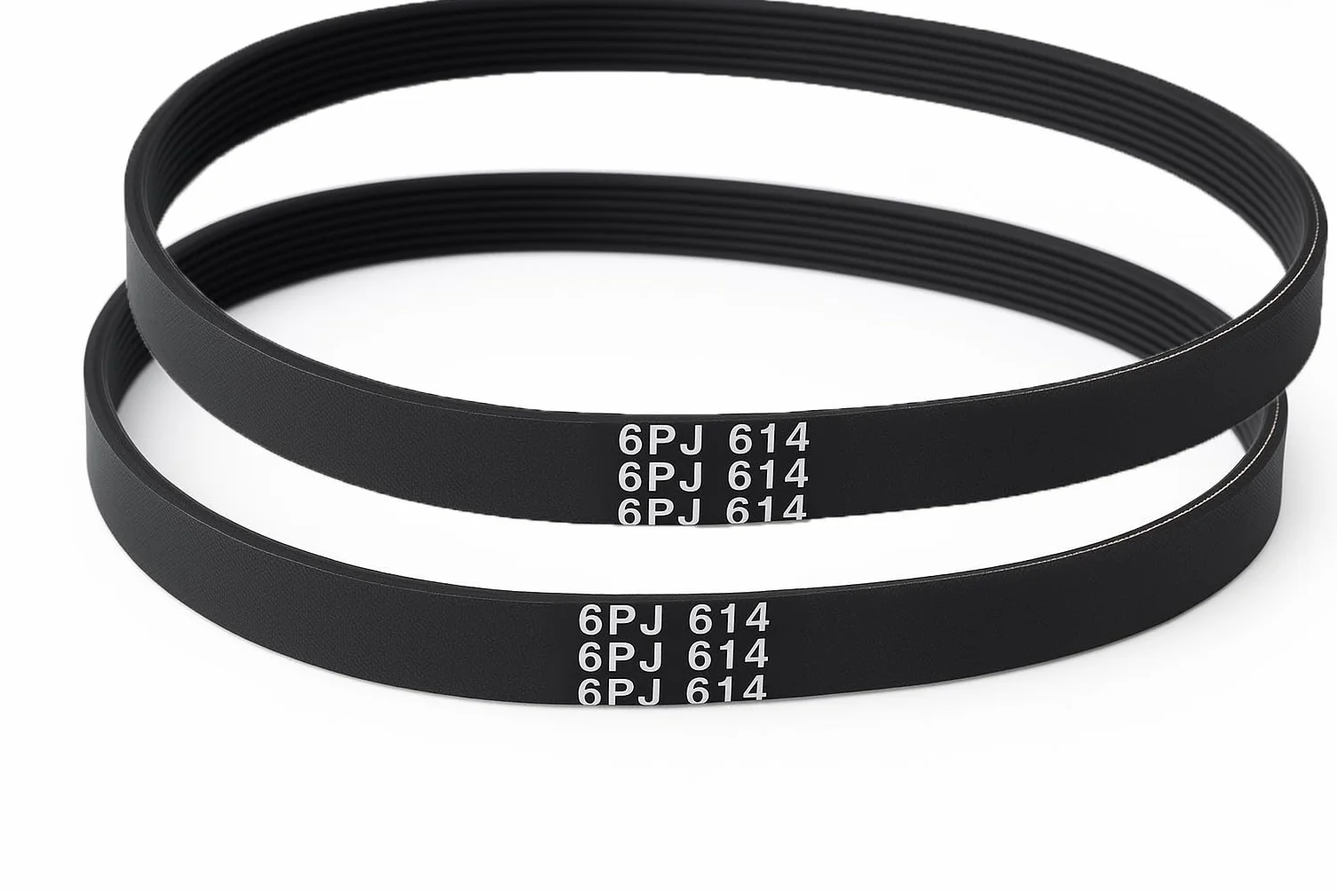 2 cinghie 6PJ614 per betoniera Haemmerlin, compatibili B135, B165, BT PRO 170, BT PRO 190, Performance 200