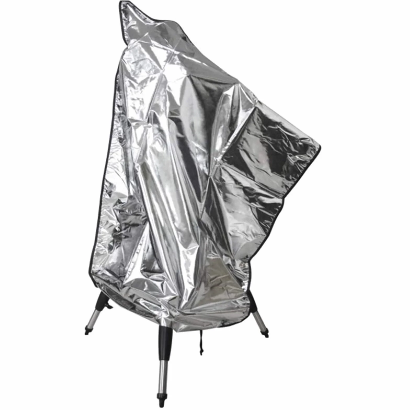 Copertura Telescopio da Esterno 420D Oxford Tessuto Antipioggia Antipolvere Resistente al Sole Borsa Cappuccio con Coulisse Regolabile Telo Copertura Telescopio,47 * 63inch,Silver
