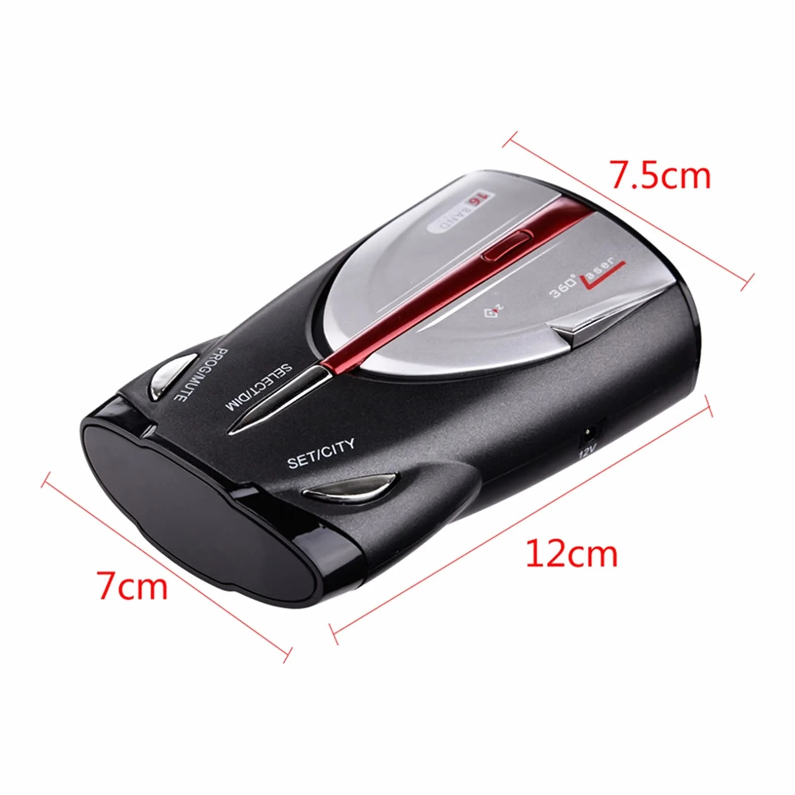 GPS Rilevatore Auto Style 16 Band Cobra XRS 9880 Anti Radar Detector Auto 12V 360 Gradi LED Display Police Tachimetro Voice Voice Alert Rilevatore Radar