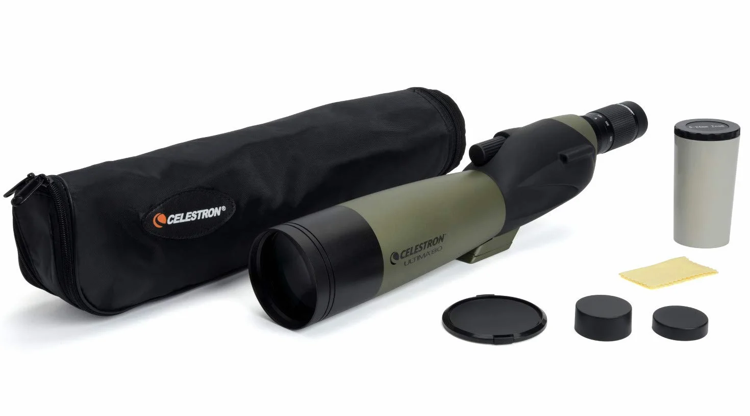 Celestron 52254 Ultima 80 mm Cannocchiale, Dritto, Verde