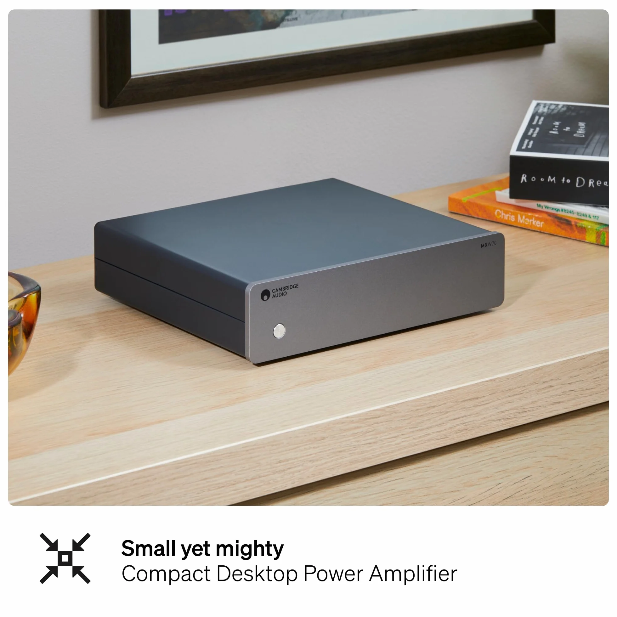 Cambridge Audio MXW 70 Sistema HiFi compatto 70 Watt per canale amplificatore di potenza classe D Hypex NCORE ingressi RCA XLR grigio lunare