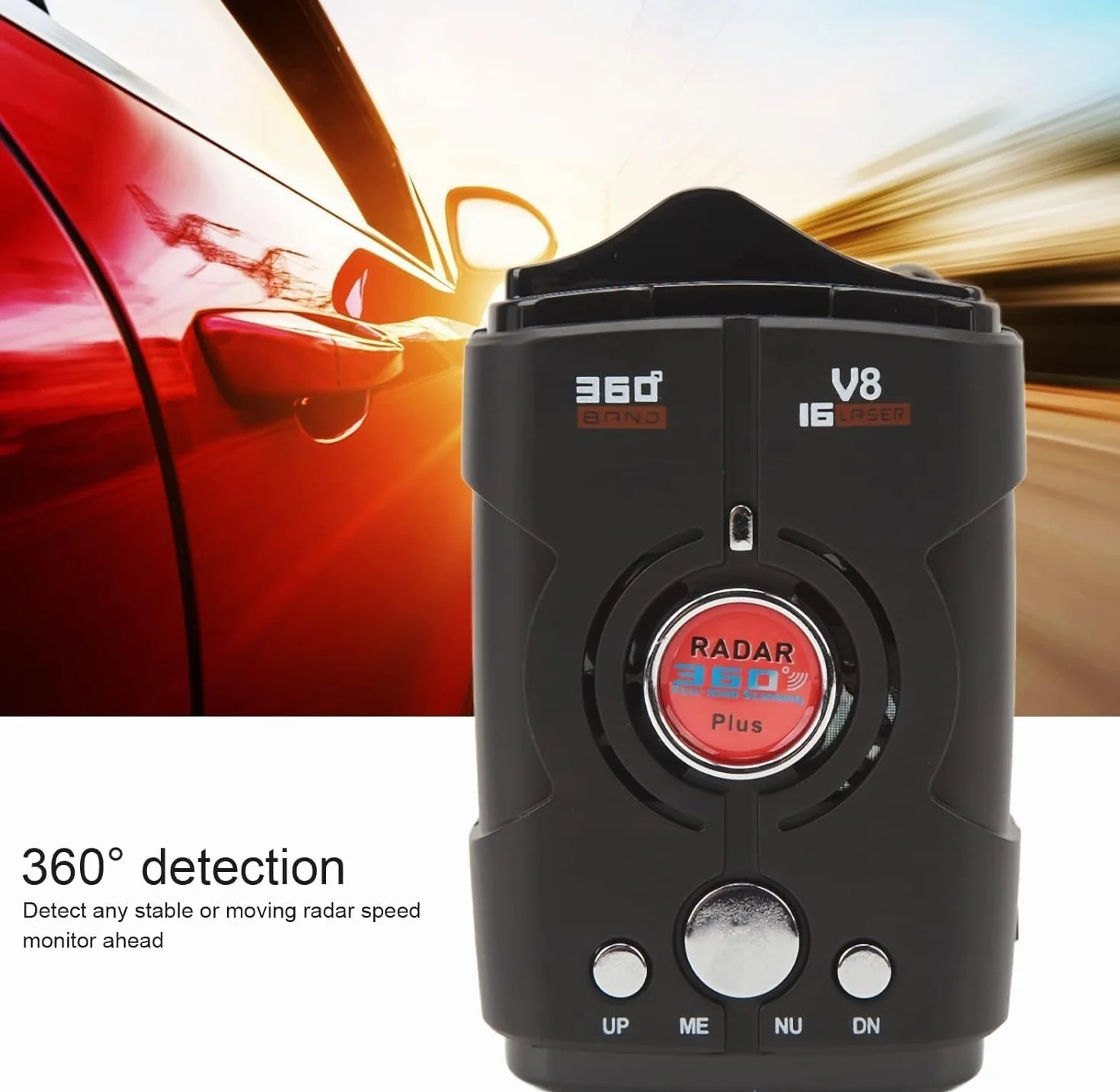 Rilevatori Autovelox, Rilevatore Radar Per Auto, Rilevatore Laser/radar, Portata Estrema, Avvisi Vocali, Avvisi Autovelox Semaforo Rosso, Display OLED, Sistema Di Avviso Velocità Veicolo Tempo Reale