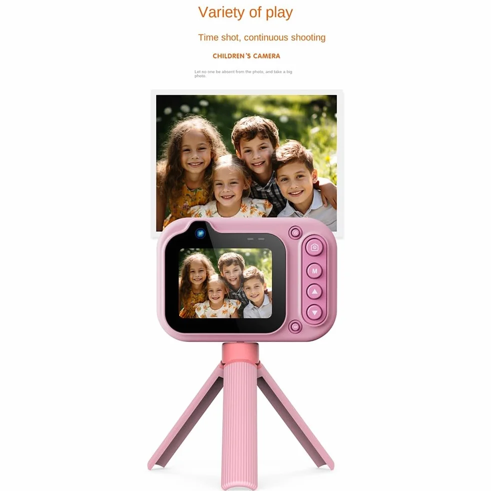 Fotocamera impermeabile per bambini, fotocamera subacquea, 3 metri, impermeabile prima e dopo, doppia fotocamera per nuotare all'aperto, blu
