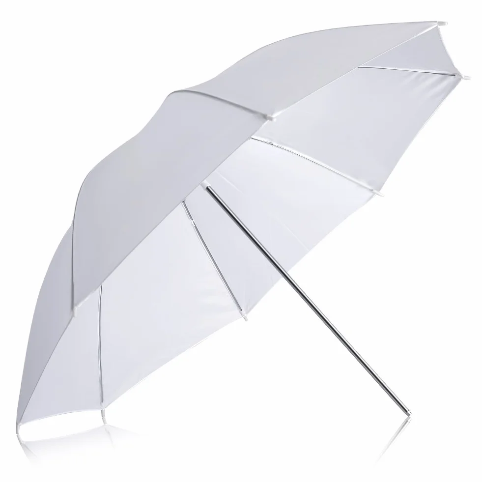 Neewer® Confezione da 2 ombrelli morbidi traslucidi bianchi da 84 cm per riprese fotografiche e video in studio