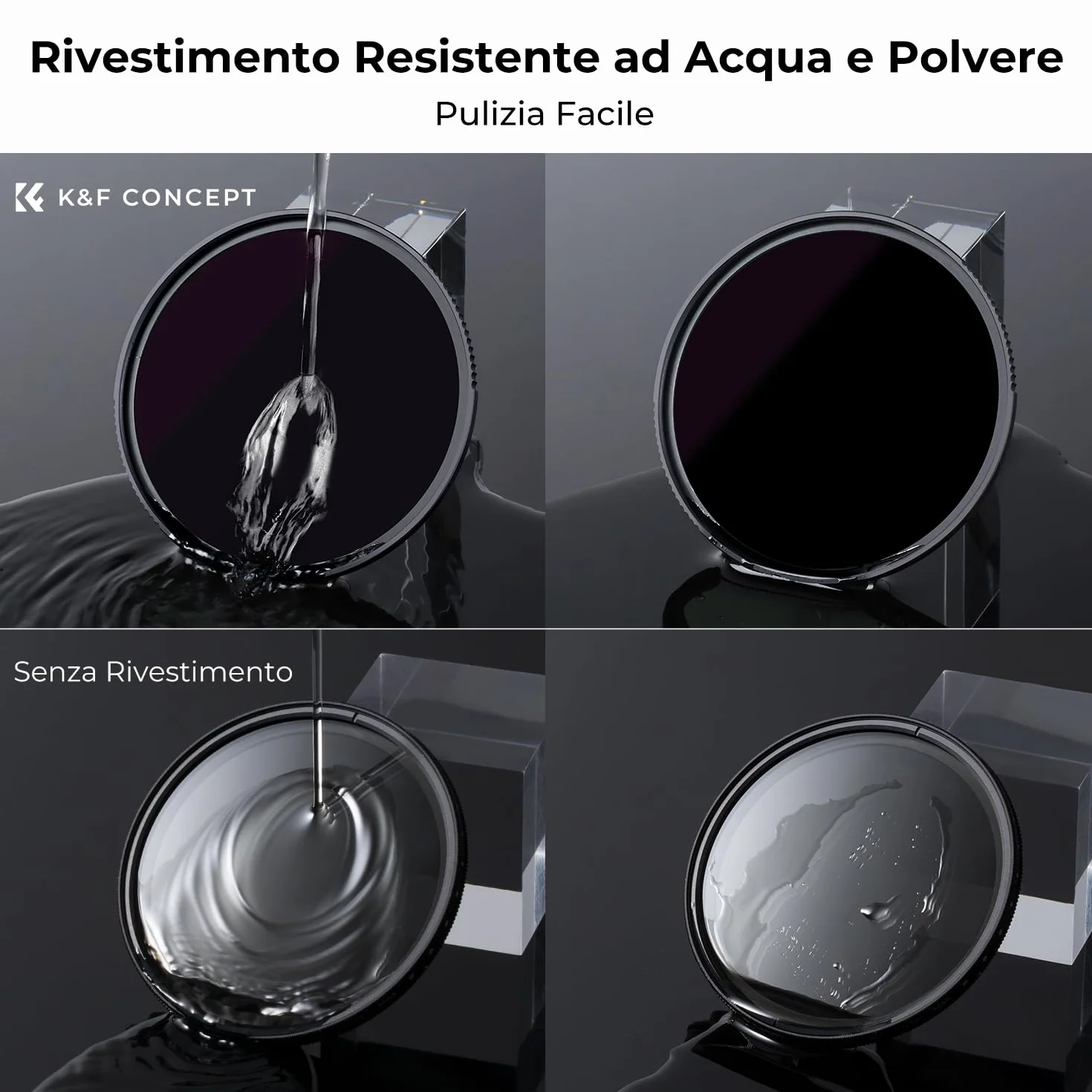 K&F CONCEPT Nano-Xcel Filtro ND100000 da 77 mm per Esposizioni Ultra Lunghe, Fotografia Solare ed Eclissi, Riduzione di 16,6 Stop, Vetro Ottico Premium, 28 Rivestimenti Multistrato