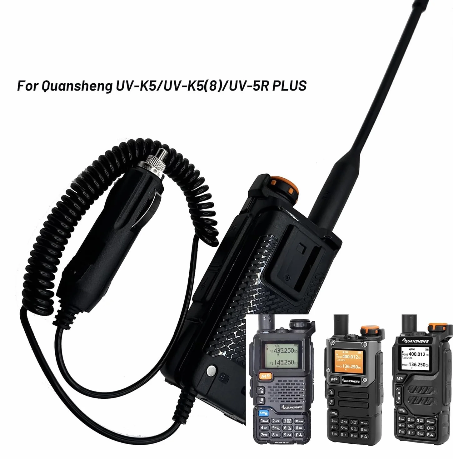 Radio a doppia banda UV-K5 5W portatile NOAA avviso meteorologico cavo programmazione