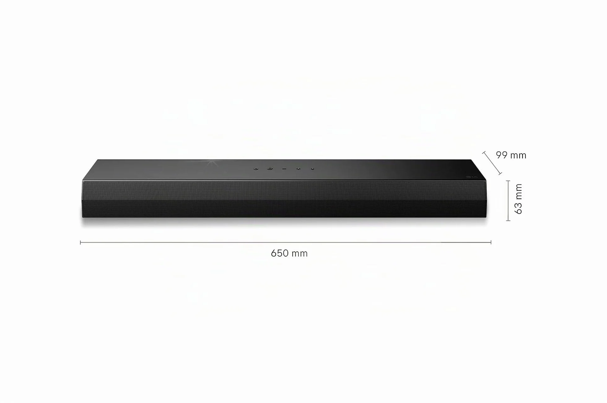LG S20A - Barra audio intelligente, Bluetooth, 50 W, 2.0 canali, compatta con doppio woofer integrato, Dolby Digital, DTS Digital Surround, nero