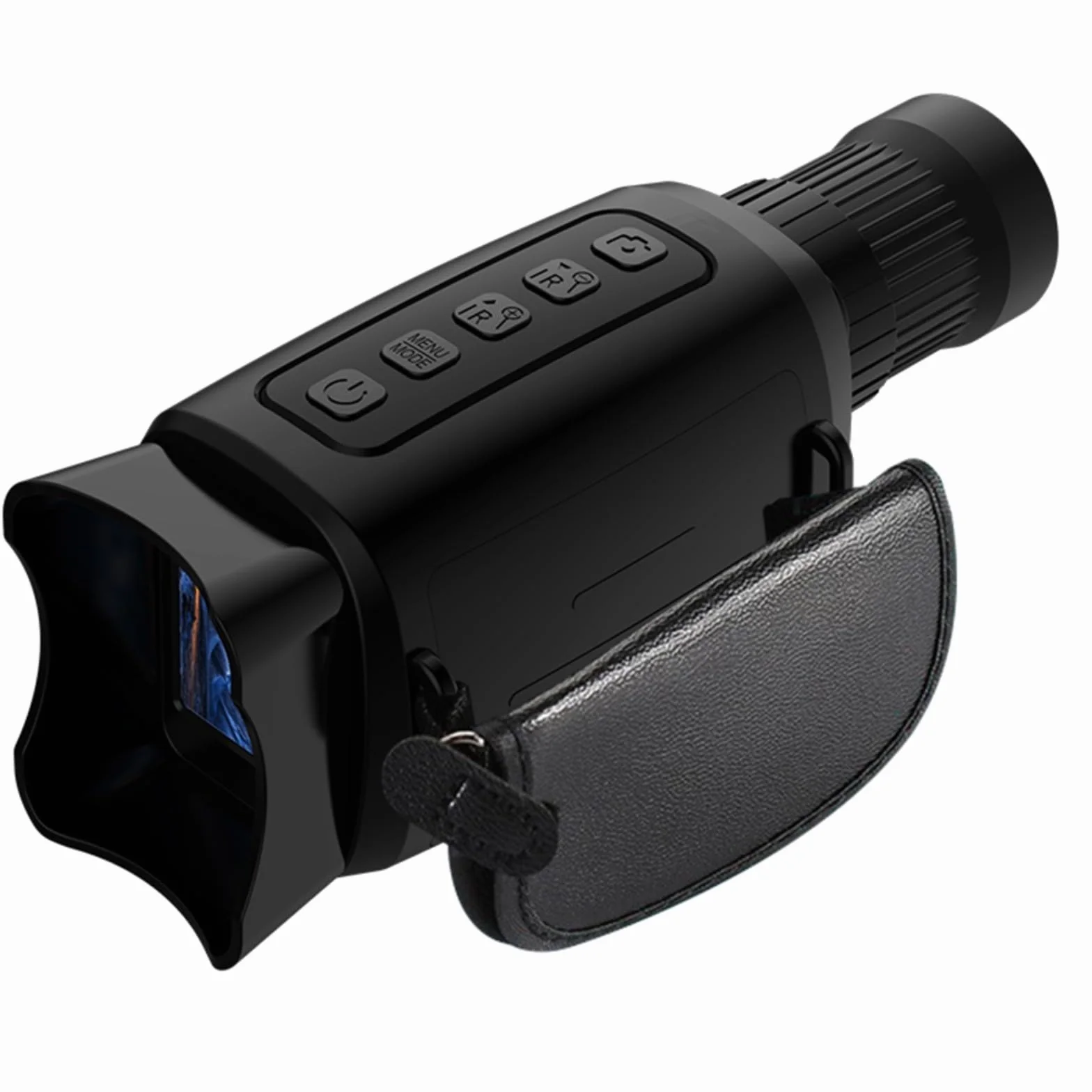 Monocolo di visione notturna da 800 m con zoom digitale 16x, infrarossi regolabile da 3 W e display HD 1080p, design resistente alle intemperie in ABS per caccia/campeggio, intervallo di funzionamento