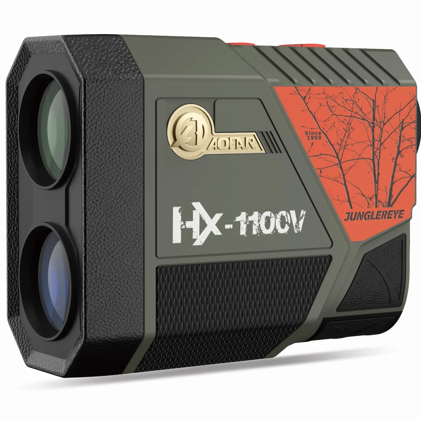 AOFAR HX-1100V Telemetro Caccia 1100 yards, Compensazione della Pendenza con Angolo, Alta Precisione, Portata, Velocità, Modalità di Scansione, 6X Ingrandimento, Imballaggio Regalo, Batteria Gratuita