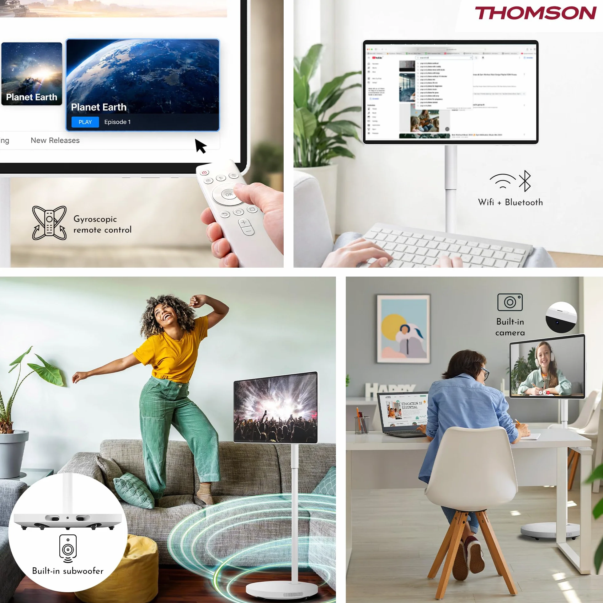 Thomson 27UE7M45 27 Cali 4K UHD Smart Touch Display Android