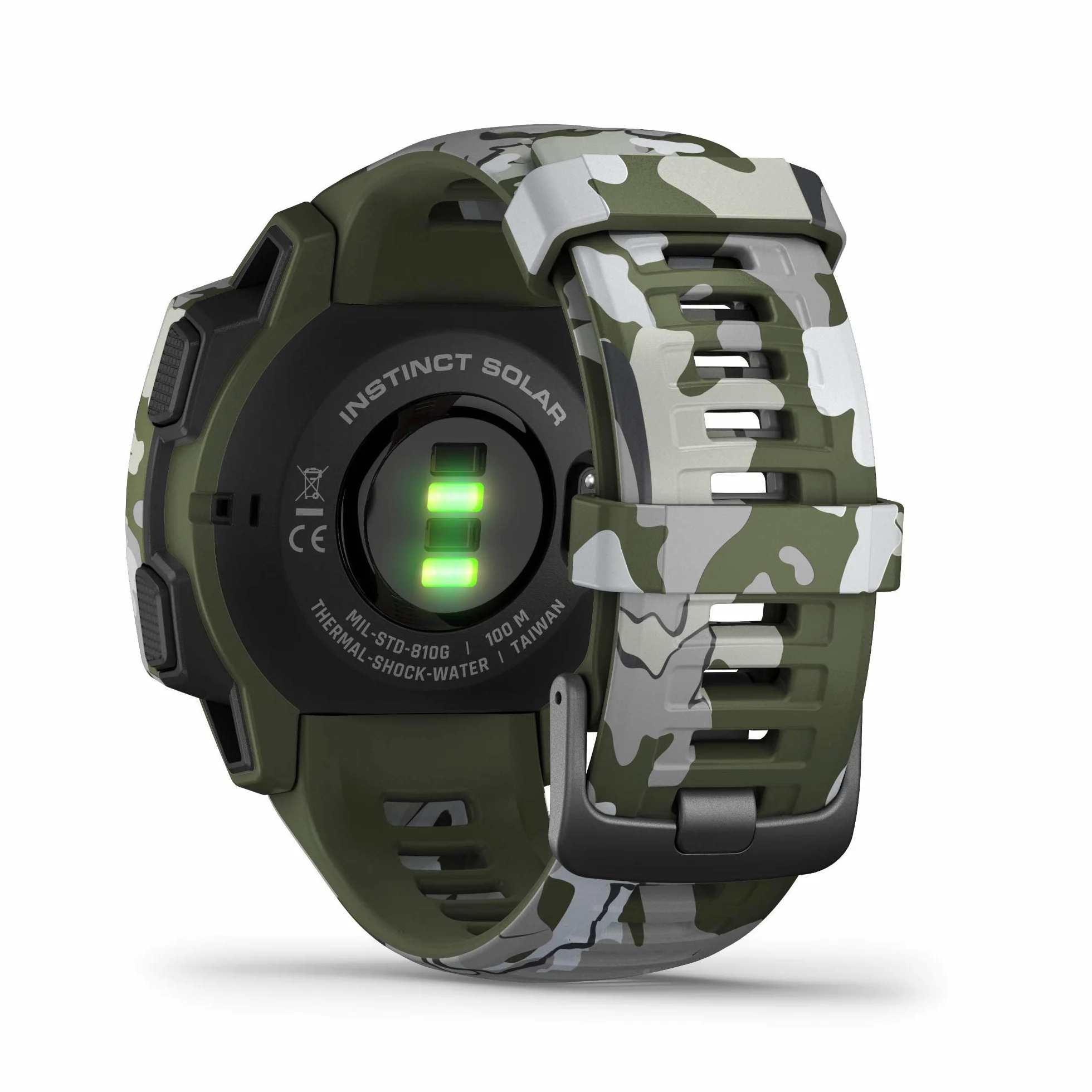 Garmin Instinct Solar, Smartwatch Gps con Ricarica Solare, Lichen Camo, 4.5 x 4.5 x 1.53 cm (Ricondizionato)