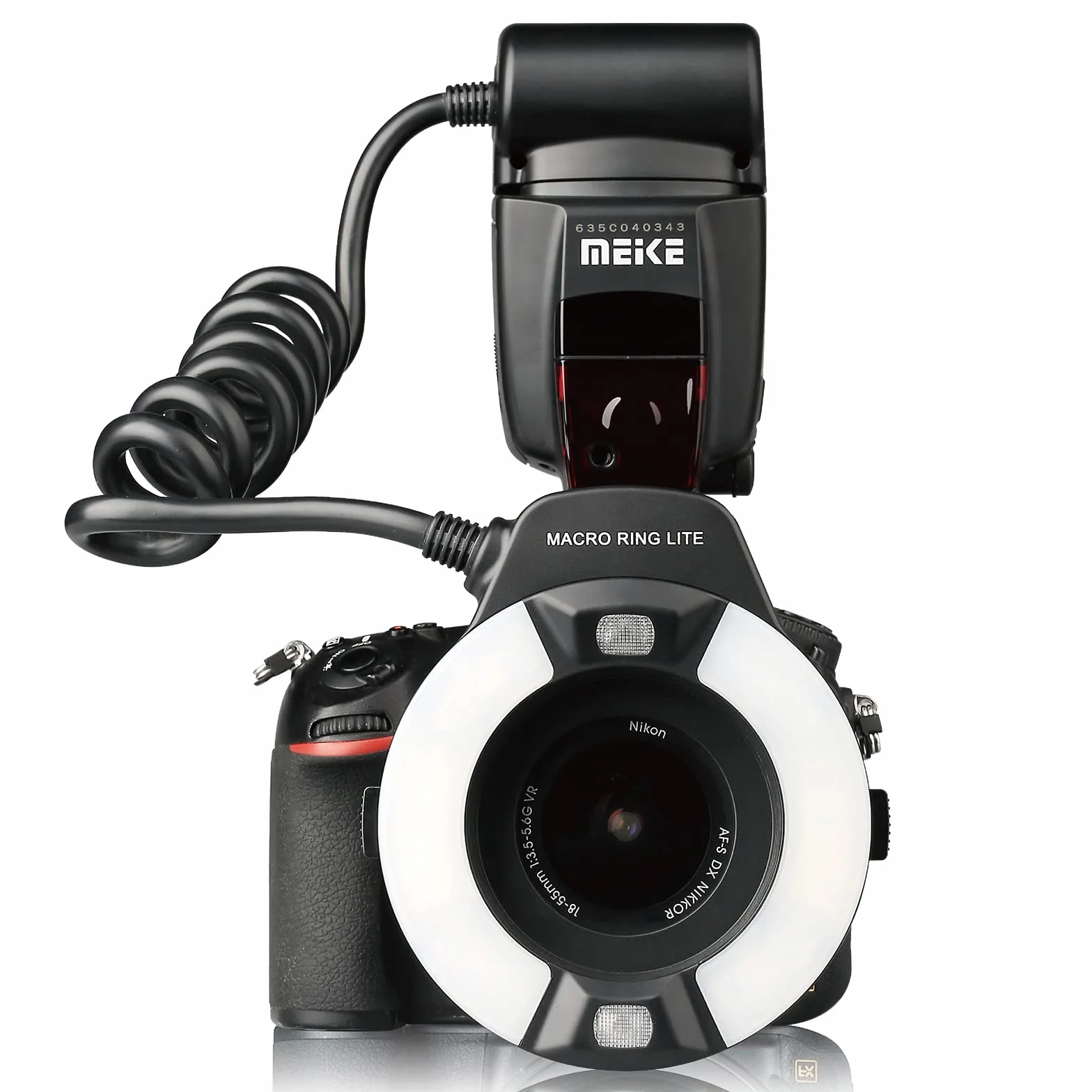 Meike MK-14EXT-N I-TTL Macro Ring Lite Flash LED AF Assist Lamp for Nikon D5100 D3200 D3300 D5200 D90 D850 D3500