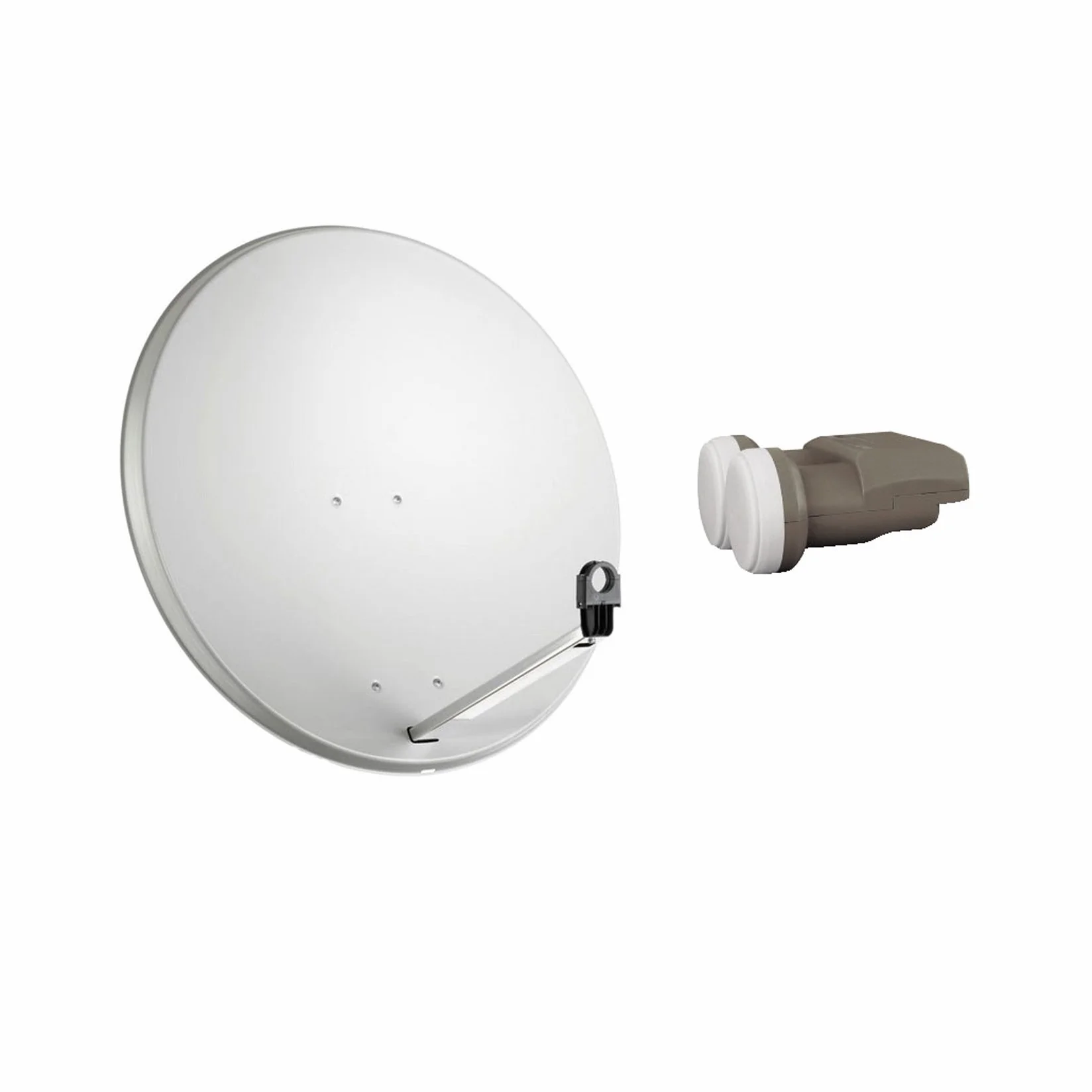 PARABOLA ANTENNA SATELLITARE 80 CM LNB MONOBLOCCO ASTRA HOT BIRD 1 SINGOLA OUT