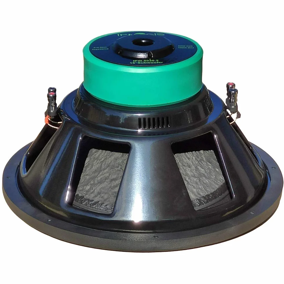 1 SUBWOOFER IPNOSIS IPW 8038.2 38cm 15" di diametro doppia bobina dual voice coil 2+2 ohm 800 watt rms 1600 watt max auto car, 1 pezzo
