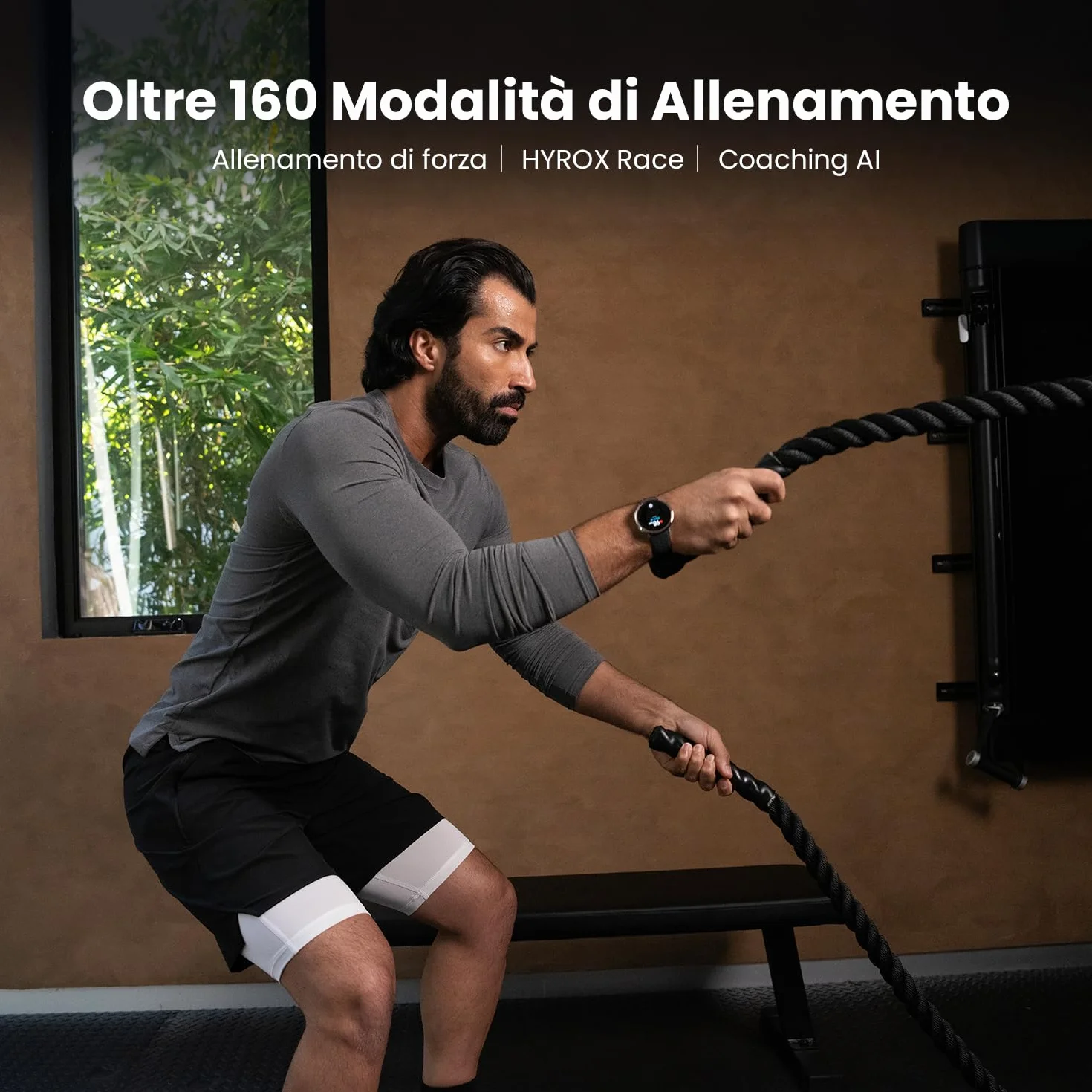 Amazfit Active 2 Smart Watch 44mm, AI, Controllo Vocale, GPS e Mappe incluse, Batteria da 10 Giorni, 160+ Modalità Sportive, Resistente allAcqua 5 ATM per Android e iPhone, Nero
