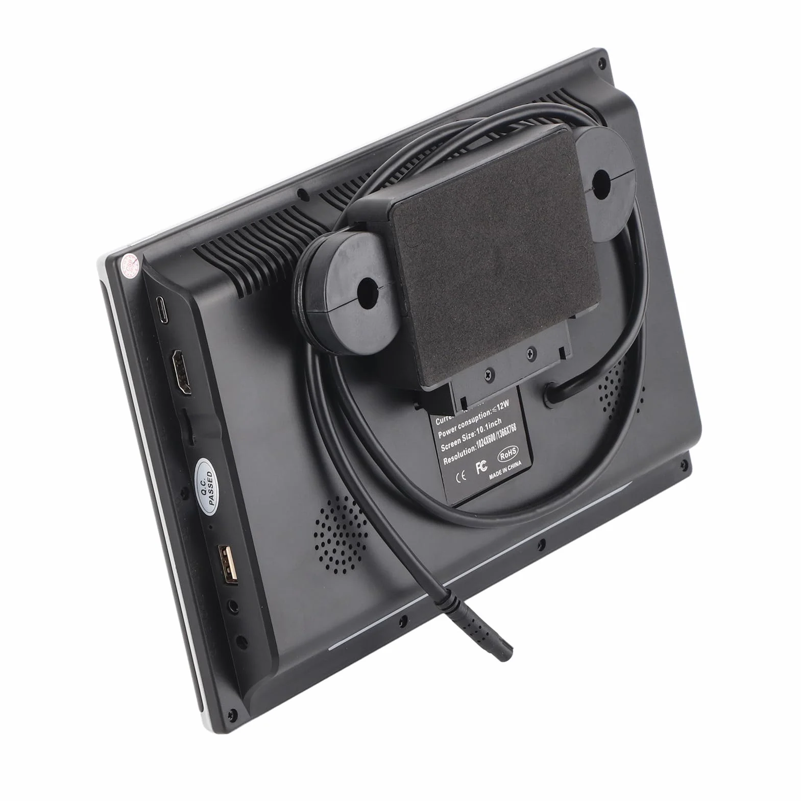 Monitor per Poggiatesta per Auto, Monitor per Supporto per Poggiatesta da 10,1 Pollici Multimedia Touch Screen Lettori Video di Intrattenimento per Sedili Posteriori per Android