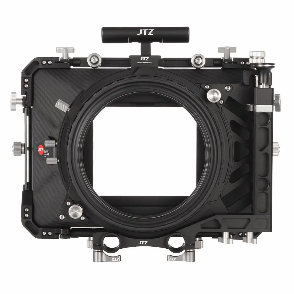 JTZ DP30 Cine Fibra di Carbonio 4x4 "Swing Away Matte Box 15mm/19mm Per Sony ARRI RED CANON BMD