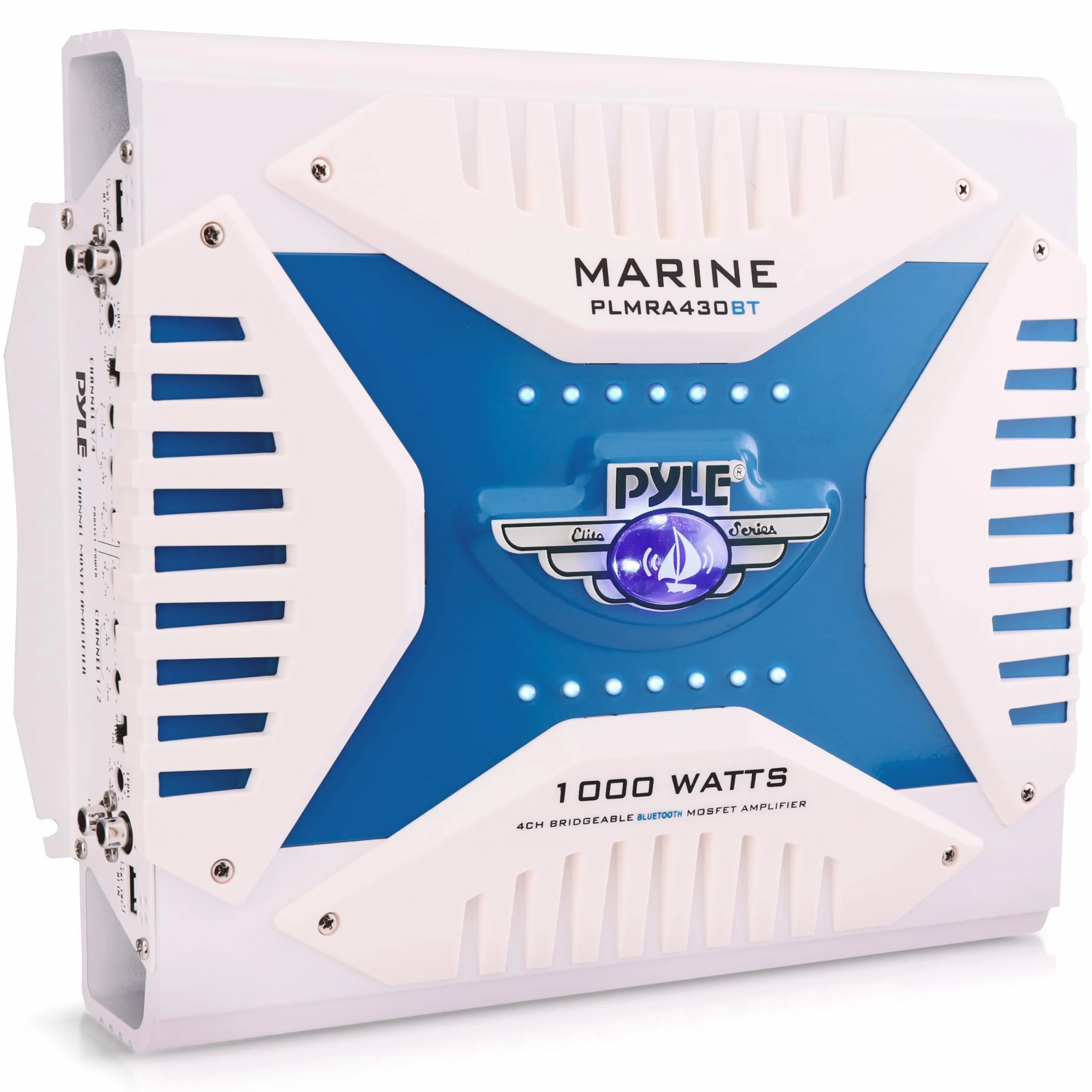 Pyle PLMRA430BT Barca Con cavo e senza cavo Nero, Blu amplificatore audio