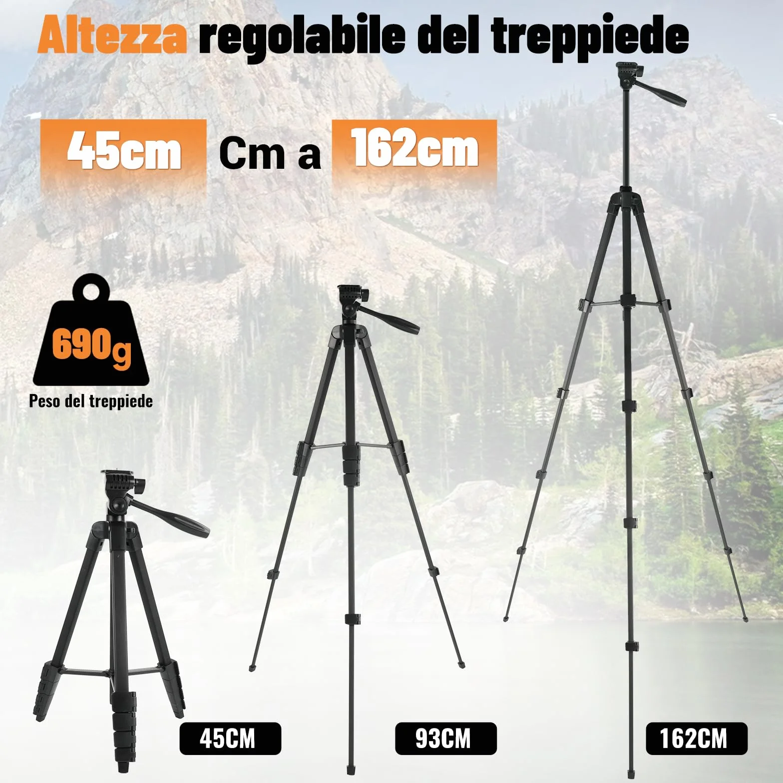 Cannocchiale da Punta HD 20-60x82 BAK4 FMC Impermeabile IPX7 con Treppiede, Adattatore Smartphone per Caccia Birdwatching Tiro