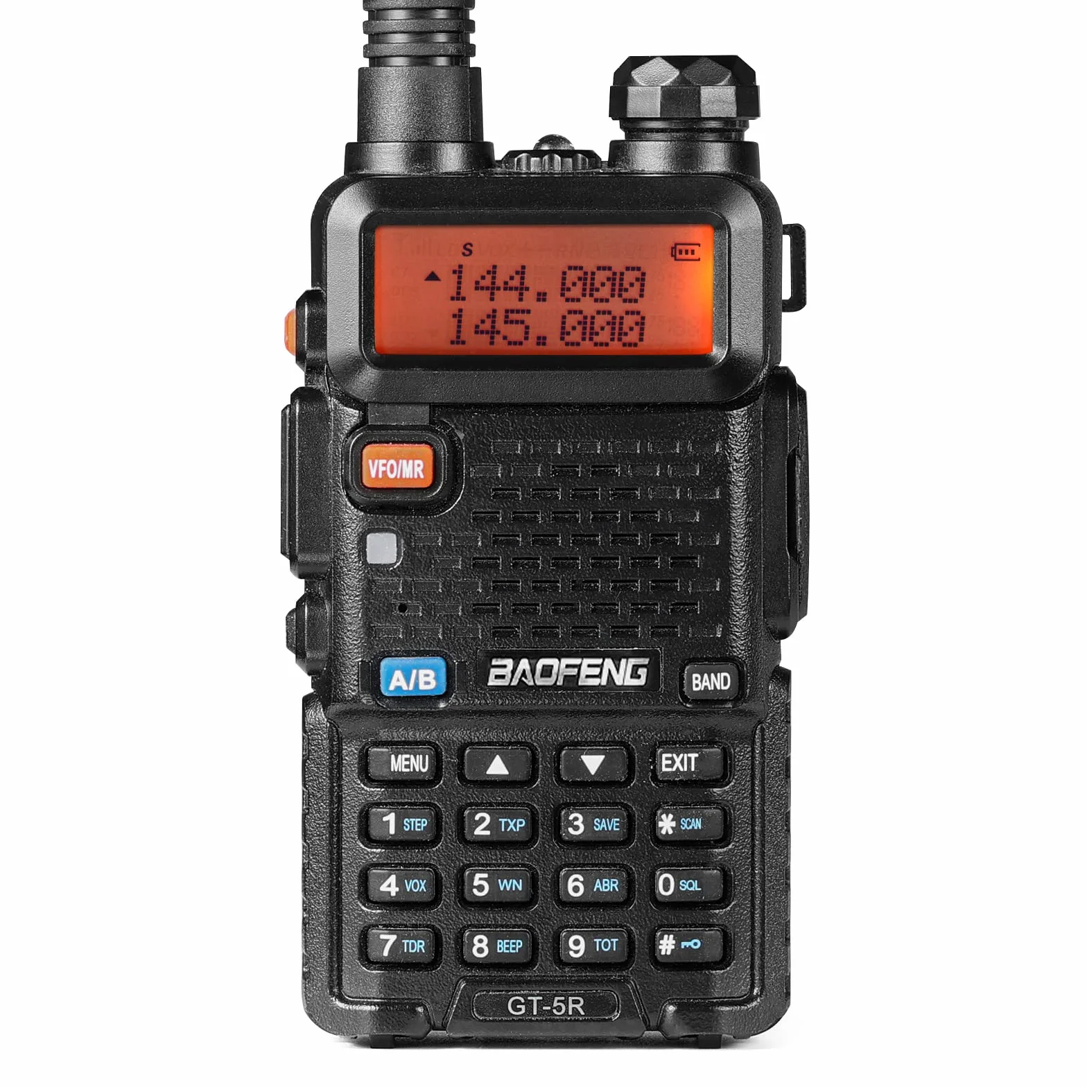BAOFENG GT-5R Walkie Talkie Aggiornato Dual Band UHF VHF Radio Bidirezionale a Lunga Portata Radioamatore con frequenze 144-146/430-440MHz, 128 Canali, Batteria da 1800mAh, Supporto CHIRP