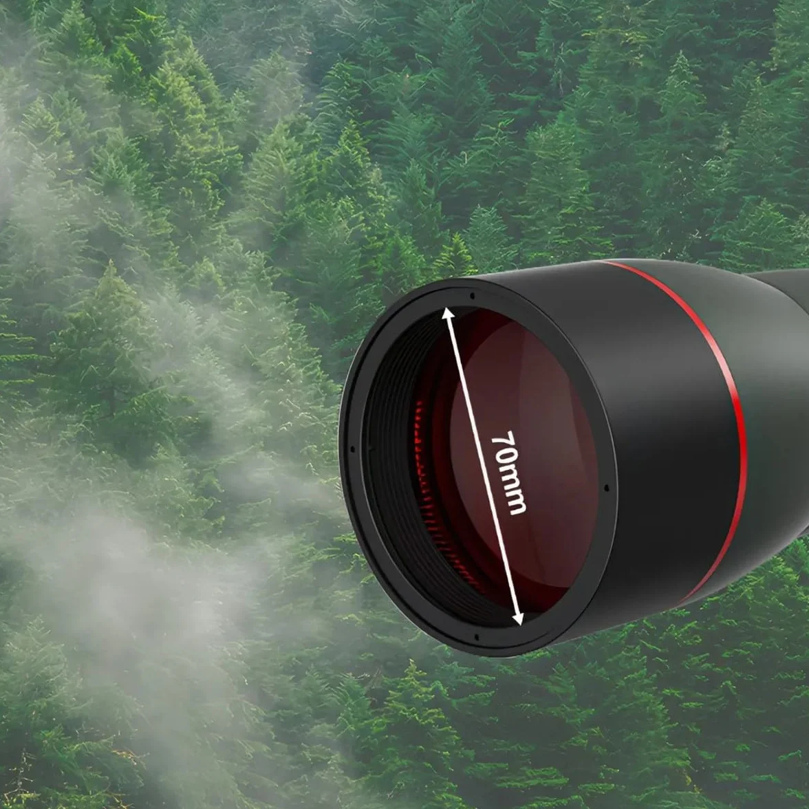 Korons Spotting Scope Spektiv mit 25-75x70 mm Zoomobjektiv(Grũn)