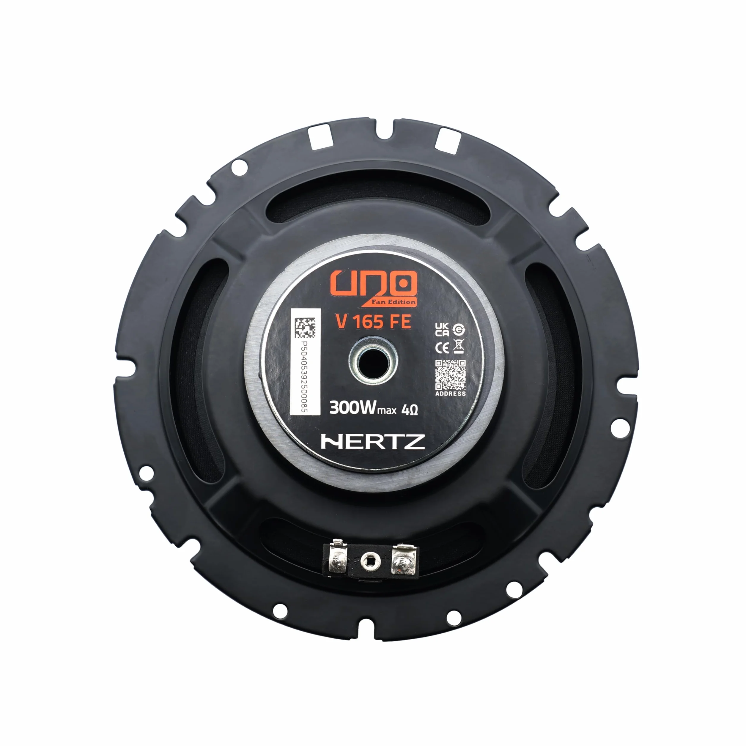 Hertz K 165 Fan Edition - Kit di altoparlanti 2 vie con woofer da 165/170 mm, tweeter da 24 mm e crossover, 300W Peak, 4ohm, Griglie incluse e installazione facile