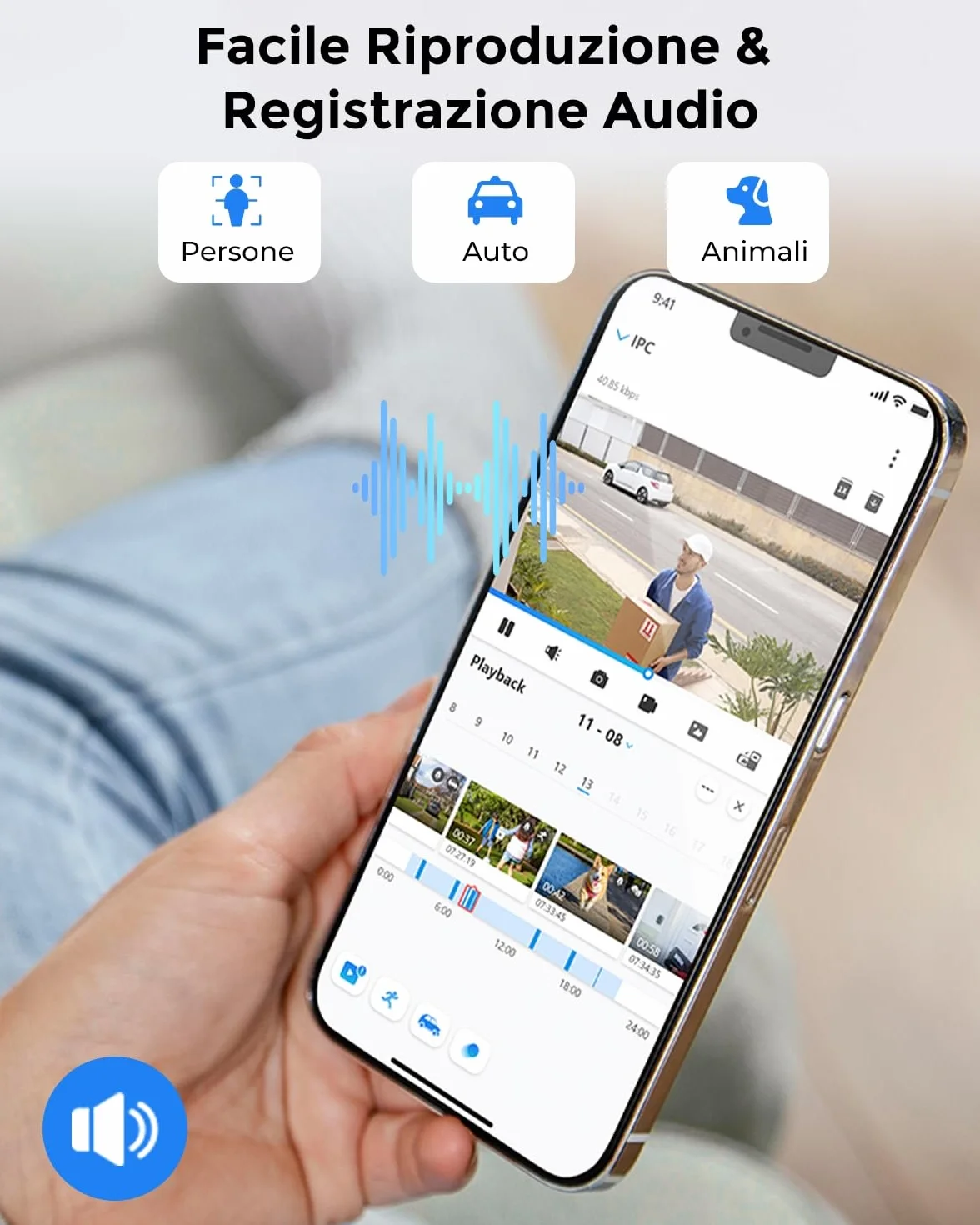Reolink RLC-510WA - Telecamera di sicurezza per esterni, 5 MP, 2,4/5 GHz, WiFi CCTV, telecamera IP cablata 2K+, impermeabile IP67, visione notturna IR (Ricondizionato)