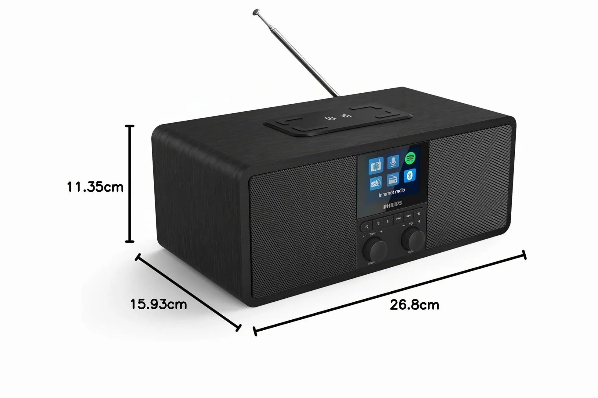 Philips R8805/10 Radio via Internet DAB+ Spotify Connect Bluetooth Nero