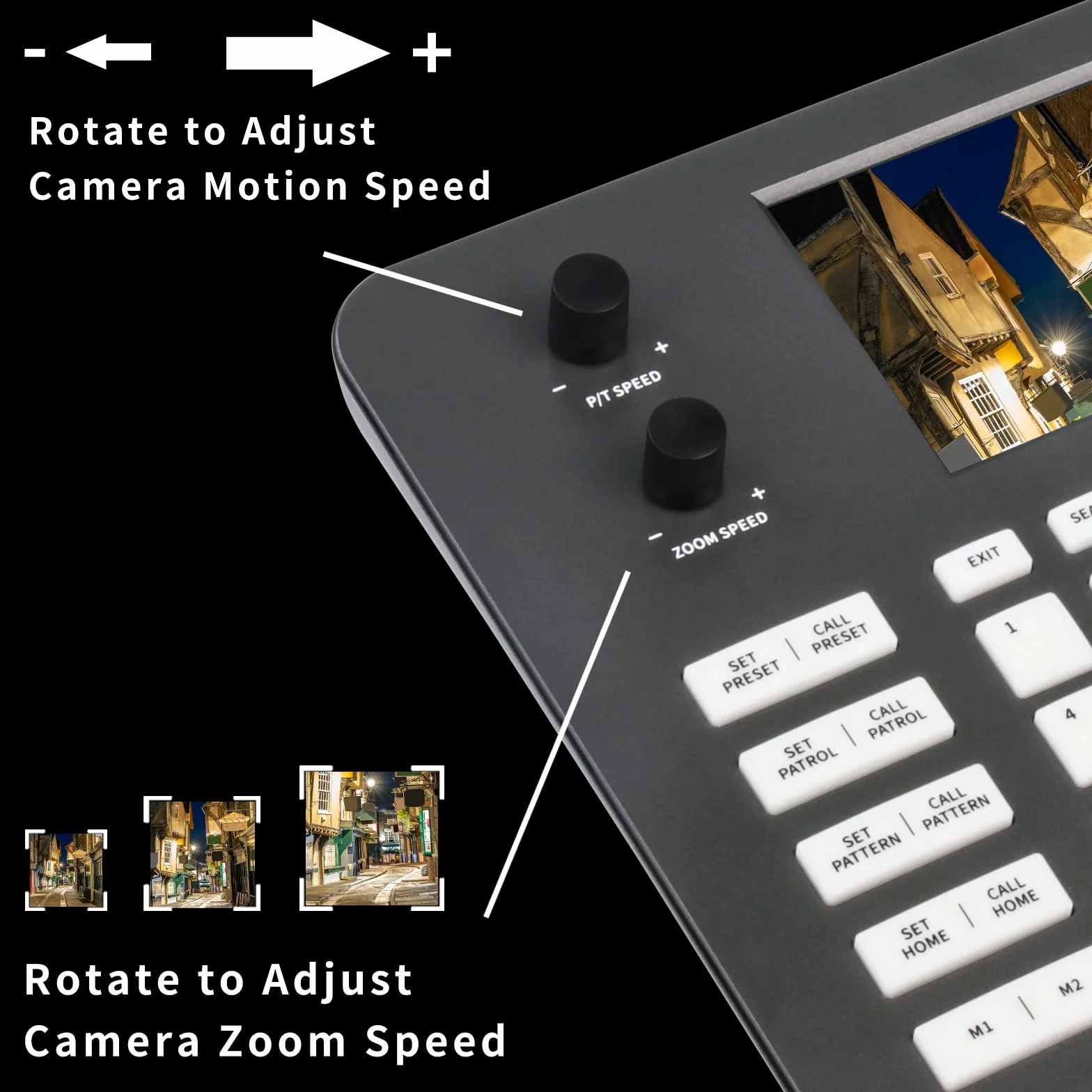 Tastiera IP PTZ Zowietek di nuova generazione | Controllore di rete | Joystick 4D con POE | Schermo LCD da 5 pollici | Decodifica H.264 e H.265 | Compatibile con telecamera IP di sicurezza dome