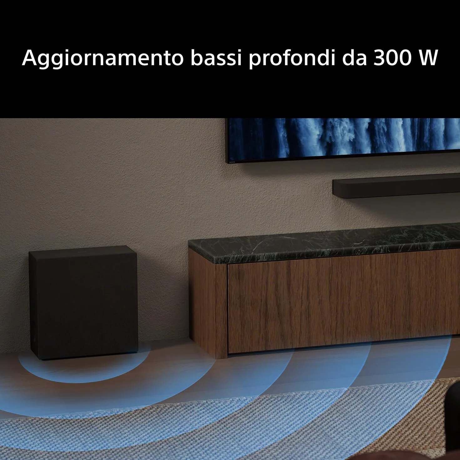 Sony BRAVIA Theatre Sub 8, subwoofer wireless da 300 W per soundbar/sistemi audio home theater, compatibile con HT-A9M2 / A8 / A9000 / A8000 / A7100, SA-SW8, modello 2026