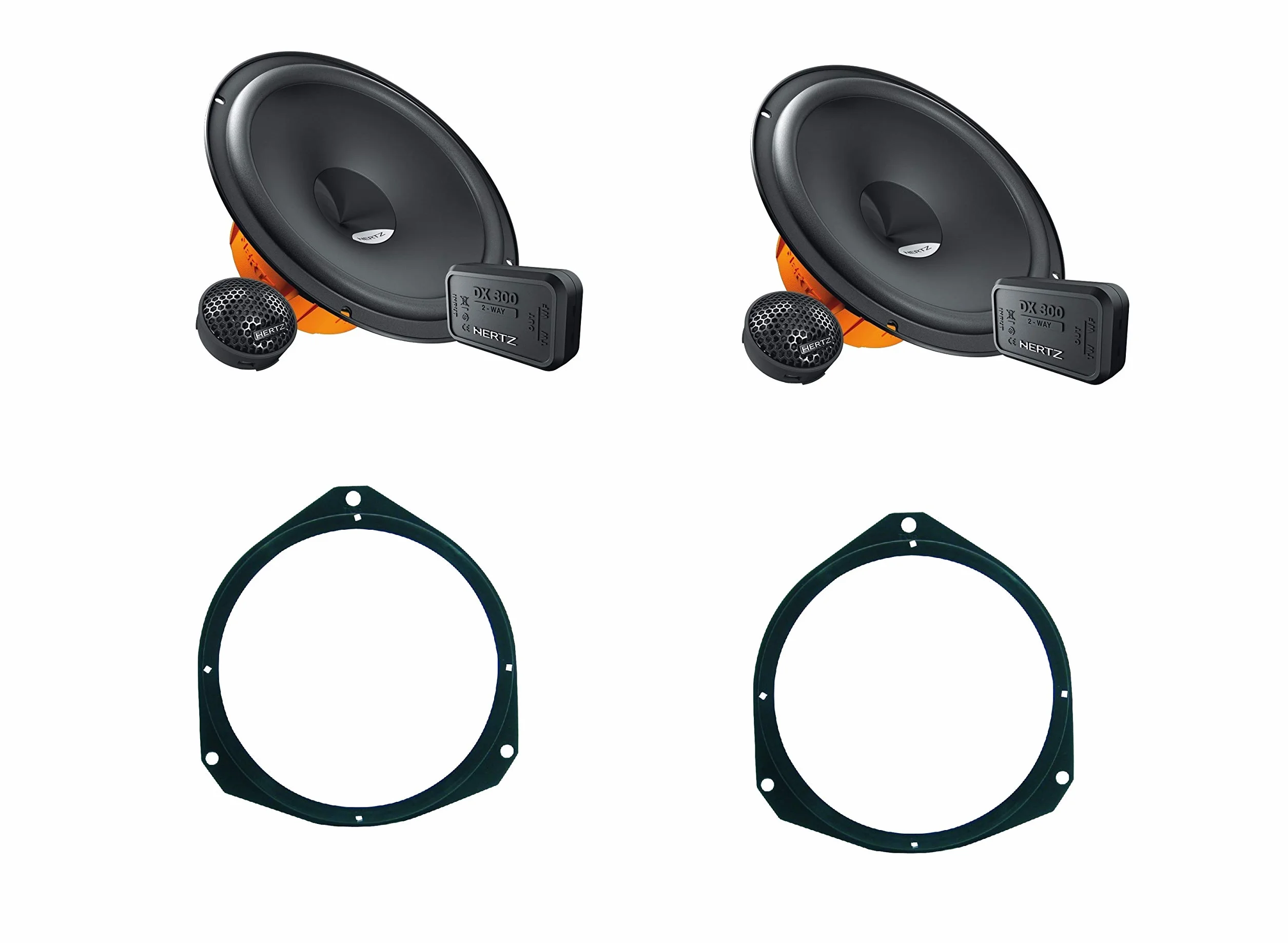 Hertz DSK 165 dsk165.3 Altoparlanti 2 vie + supporti casse Compatibile con ALFA Compatibile con CITROËN FIAT FORD Compatibile con IVECO OPEL PEUGEOT